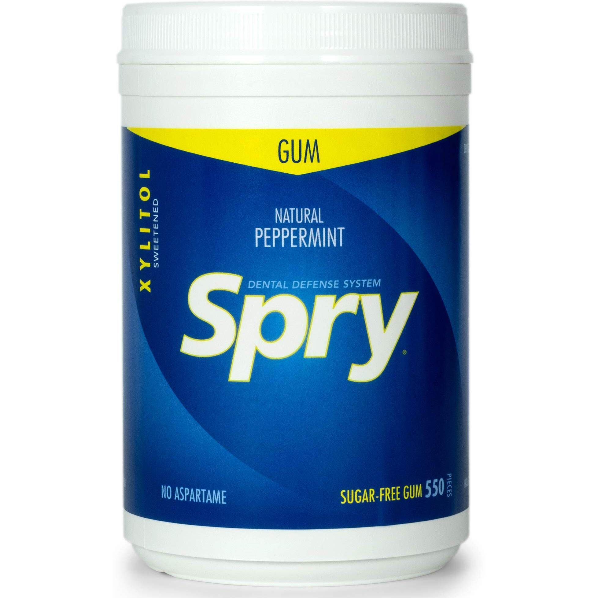 Spry Fresh Natural Xylitol Stronger Longer Chewing Gum Dental Defense System Aspartame-Free Sugar Free Gum (Variety Pack, 550 Count - Pack Of 2)