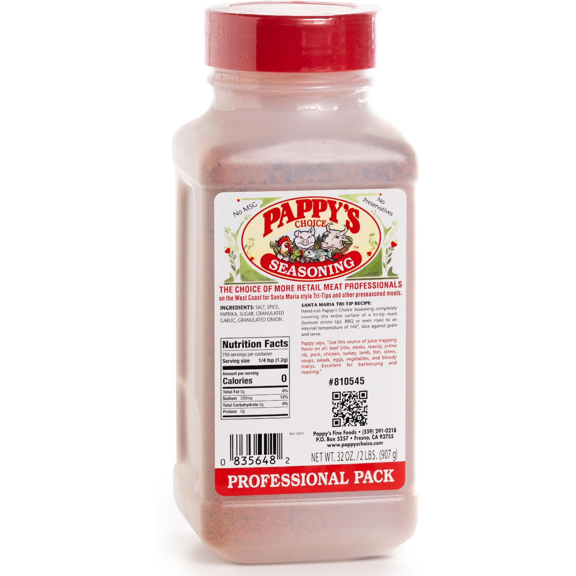 Pappy's Choice Seasoning - Original. All-In-One Gourmet Steak & Meat Rub For Grilling | Perfect For Steaks, Beef, Burgers, And Bbq | Premium Rubs & Seasonings For All Meats, Salads, Veggies, Sea Food And More