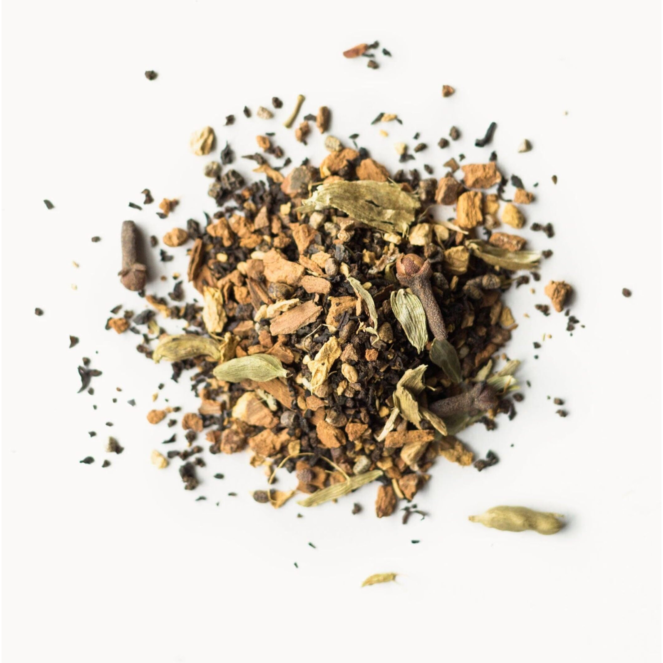 Rishi Tea Masala Chai Black Loose Leaf Tea Blend - Organic, Assam With Whole Spices, Energizing & Caffeinated - 16 Ounces, 37+ Servings