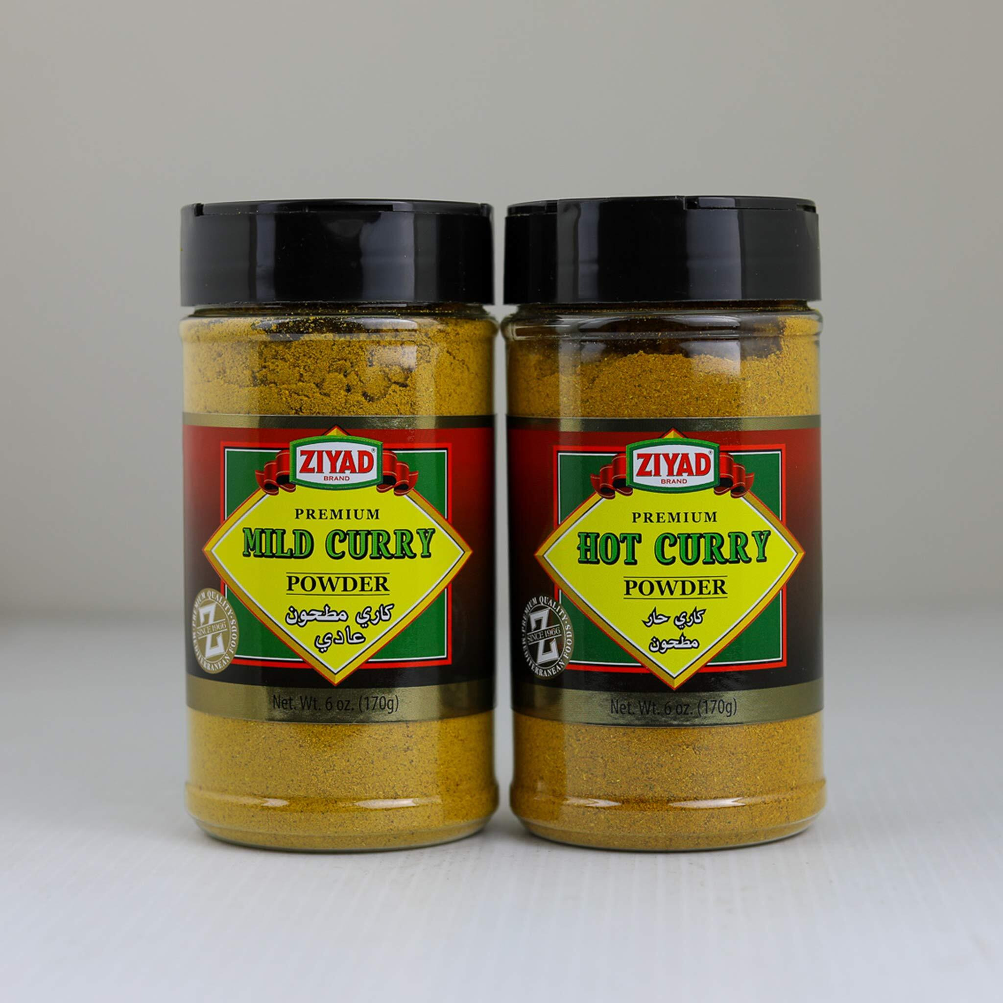 Ziyad Shaker Premium Hot Curry Powder, Flavorful Spices, No Additives, No Preservatives, No Msg, 6 Oz