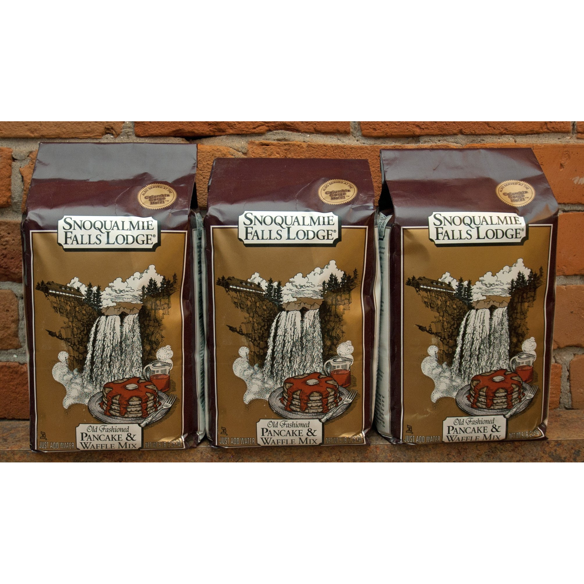 Snoqualmie Falls Lodge Old Fashioned Pancake & Waffle Mix 5Lb. (3 Bags)