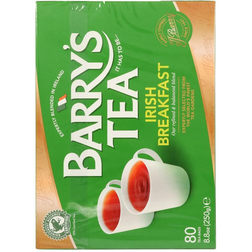 Barry's Tea Irish Breakfast Teabags (80) - Pack Of 2