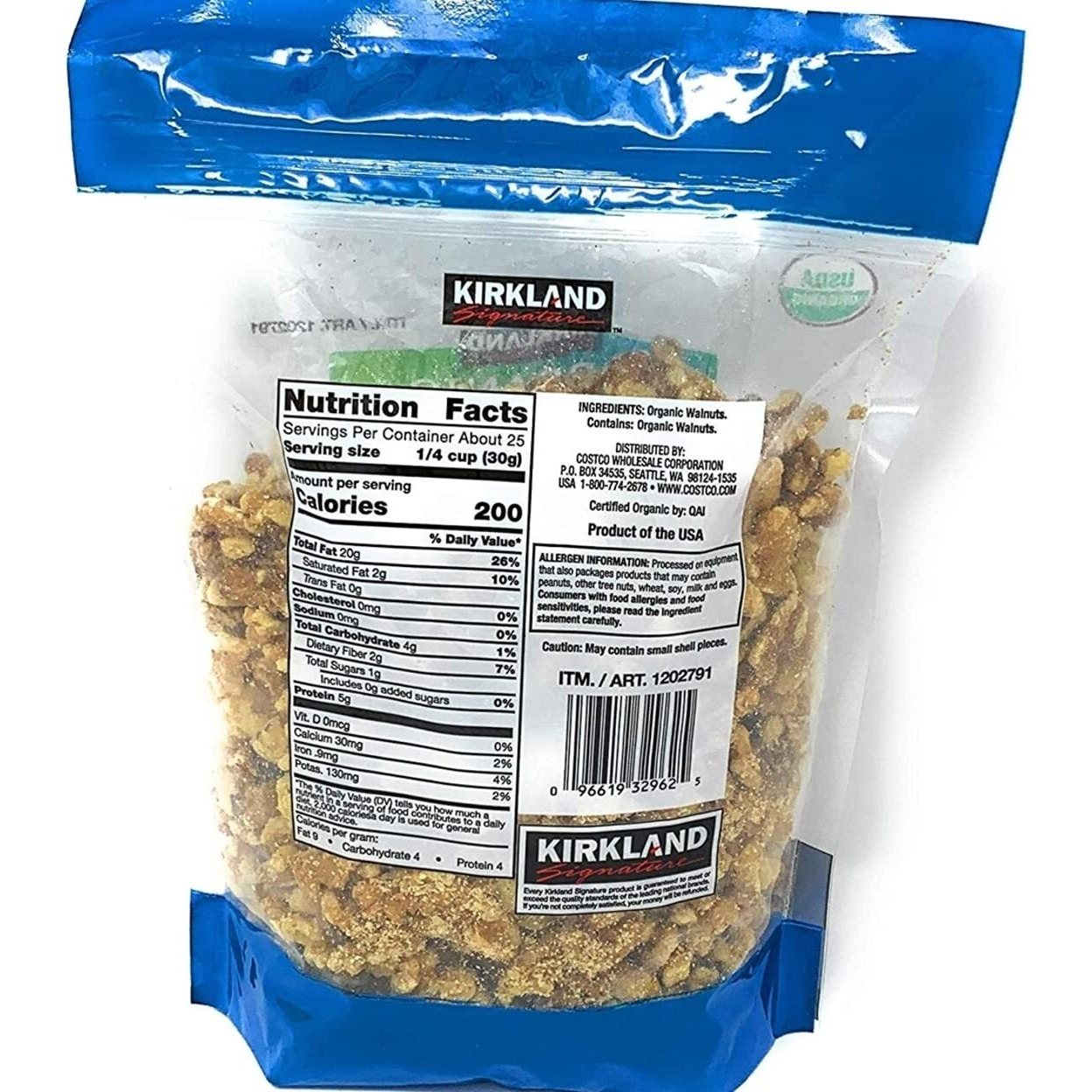 Kirkland Organic Walnuts - 1.7 Pounds