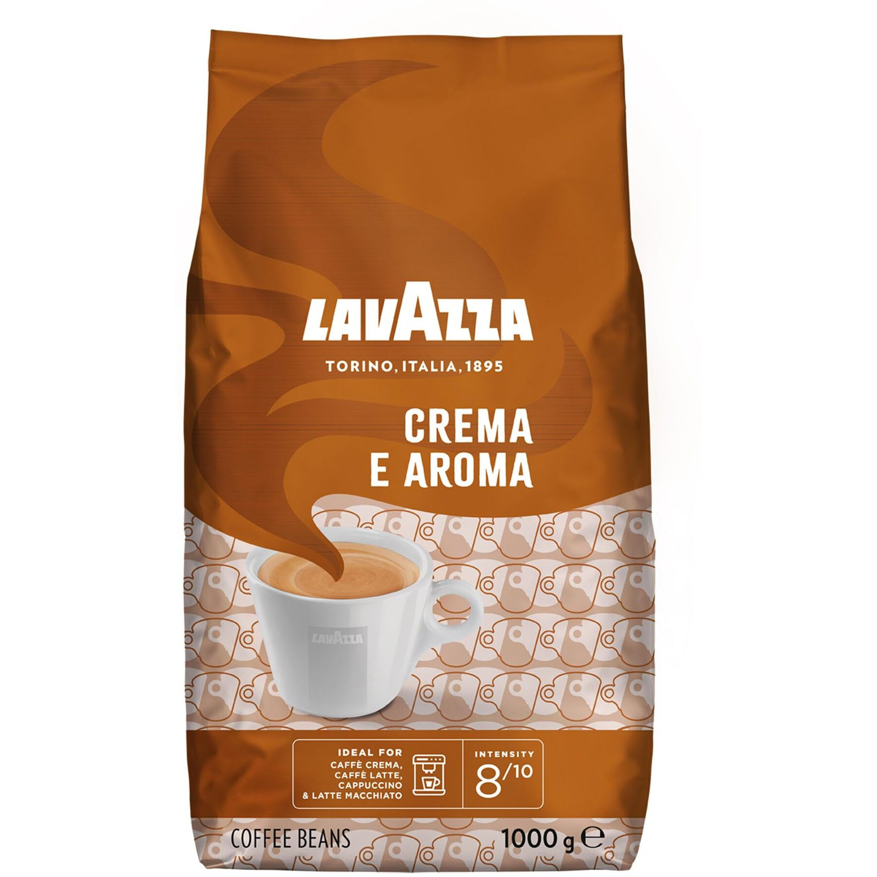 Lavazza Crema E Aroma Coffee Beans, Pack Of 6, 6 X 1000G