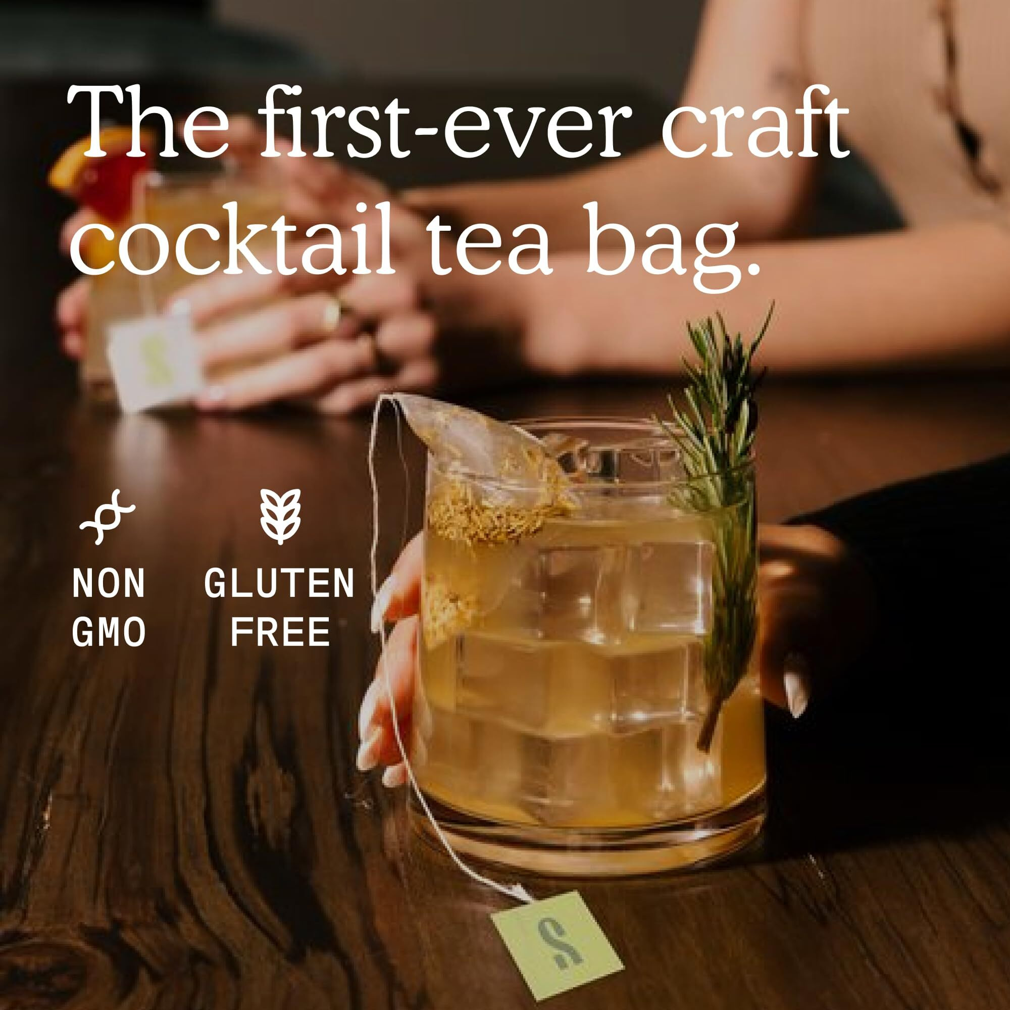 Sayso Honey Rosemary Moscow Mule | The Original Craft Cocktail Tea Bag Mixer (Steep In Vodka & Cold Water, Enjoy In 1 Min) Or Skip The Spirit For Mocktail | Organic, Certified Gluten-Free & Non-Gmo, 8 Count