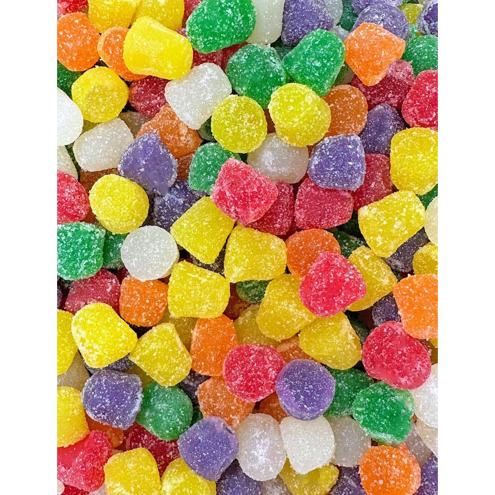 Sweetgourmet Spice Drops Candy, Old-Fashioned Gumdrops, 6 Flavors Jelly Candy, 2.5 Pound