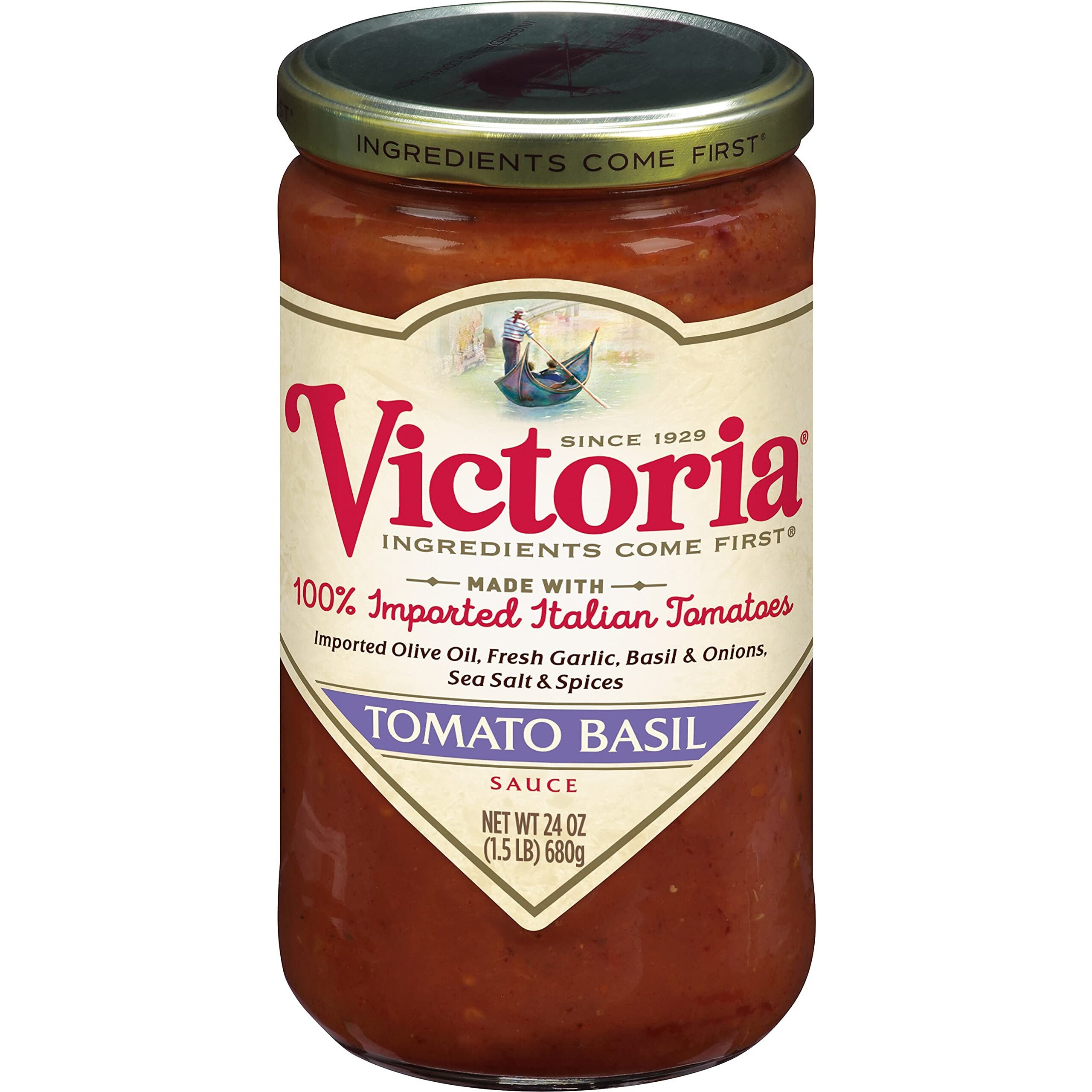 Victoria Tomato Basil Sauce, 24 Ounce