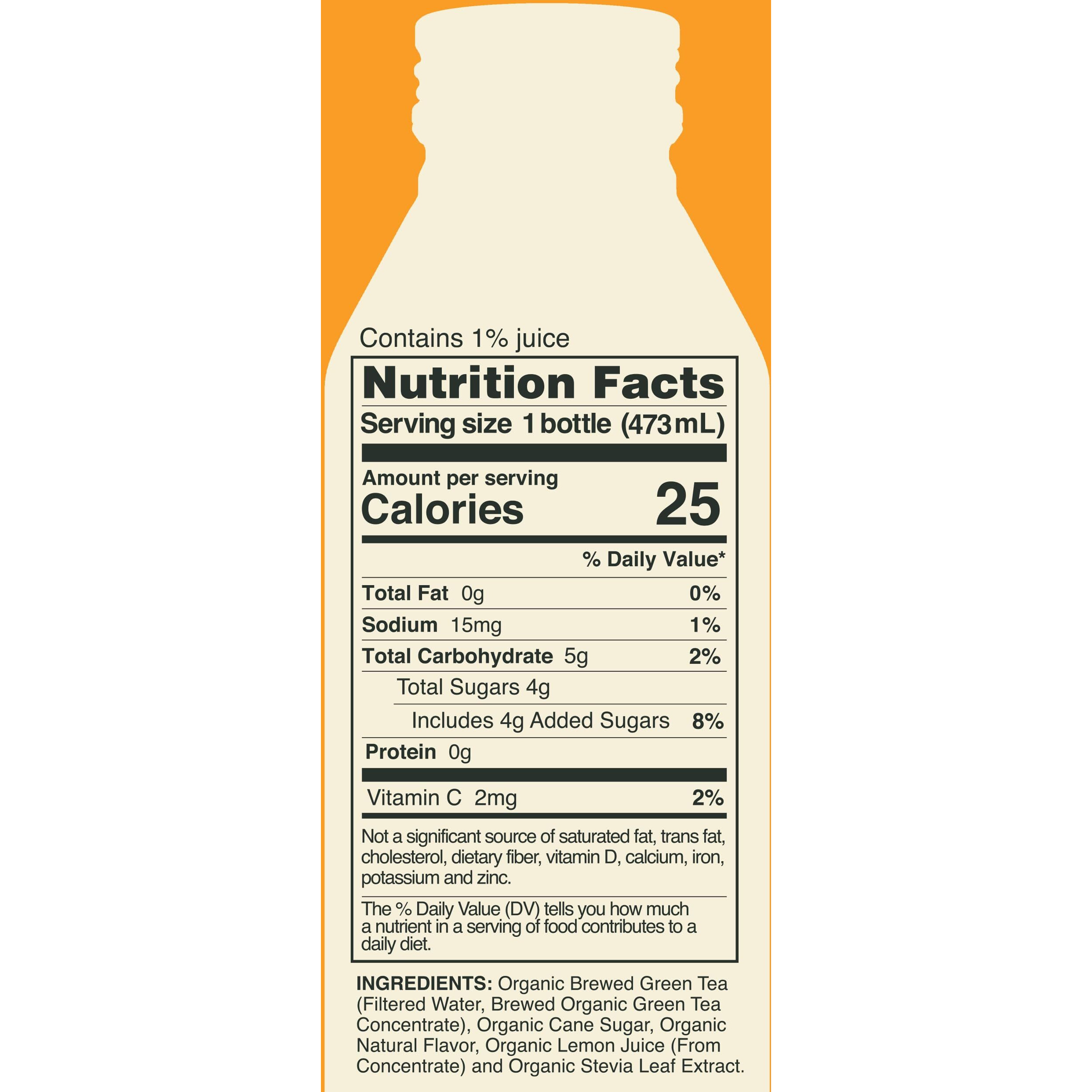 Saint James Iced Tea - Organic Green Tea - Non Gmo, Gluten Free, Low Calorie & Low Sugar - Pineapple & Mango, 12 Pack (16 Fl Oz Each)