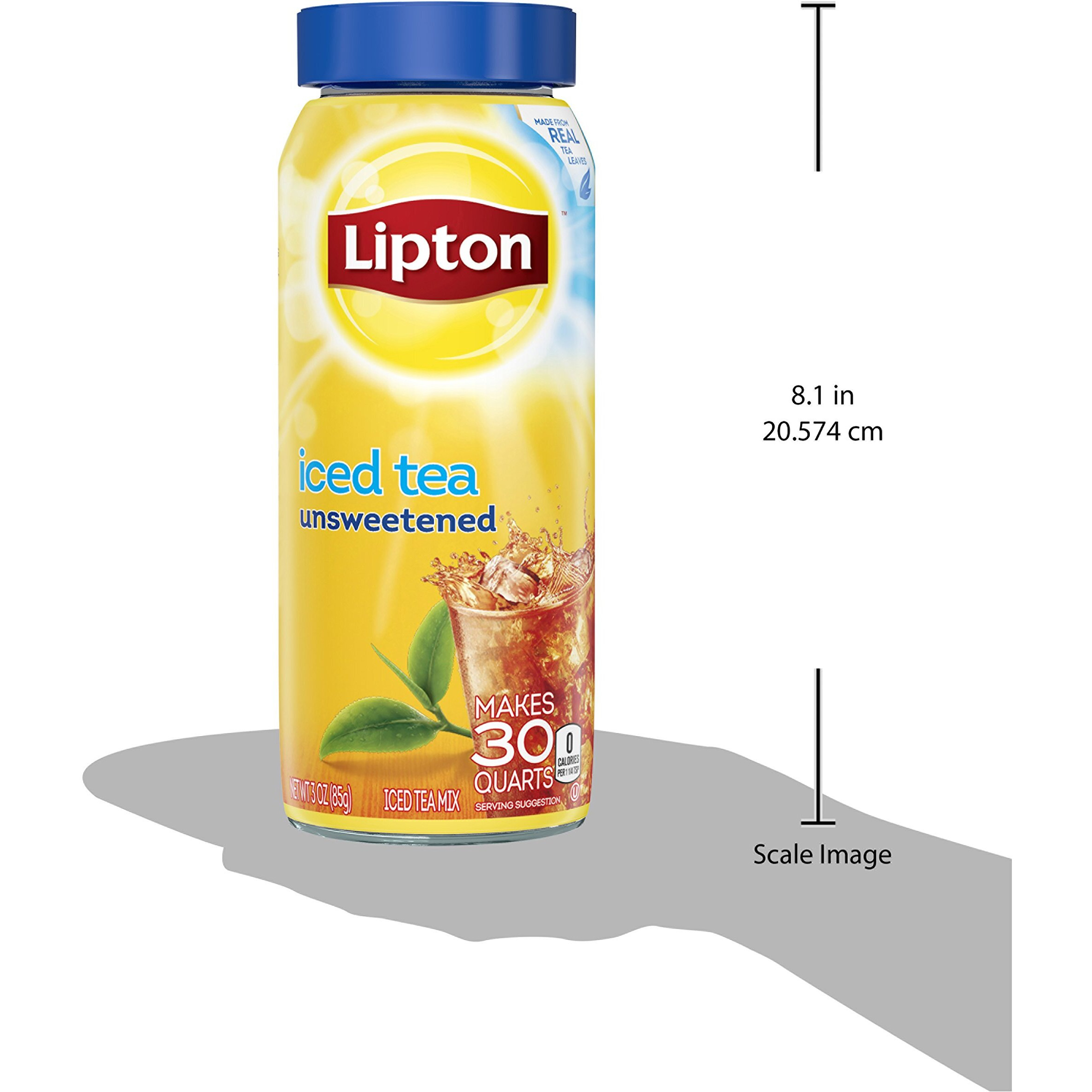 Lipton Unsweetened Iced Tea, Mix, 30 Qt (3 Ounce, Pack Of 3)