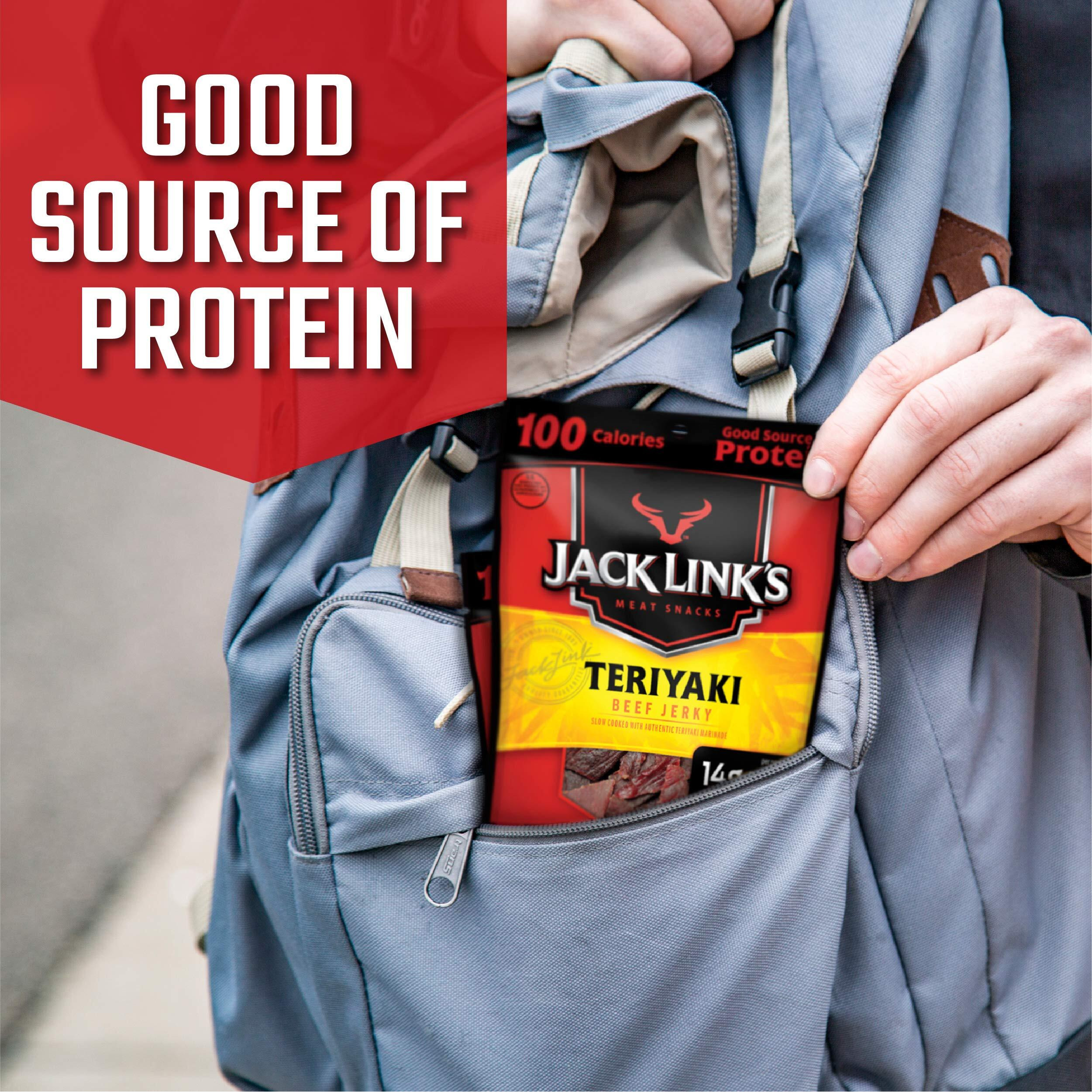 Jack Link's Beef Jerky, Teriyaki, 13G Of Protein, 1.25 Oz (10 Pack)