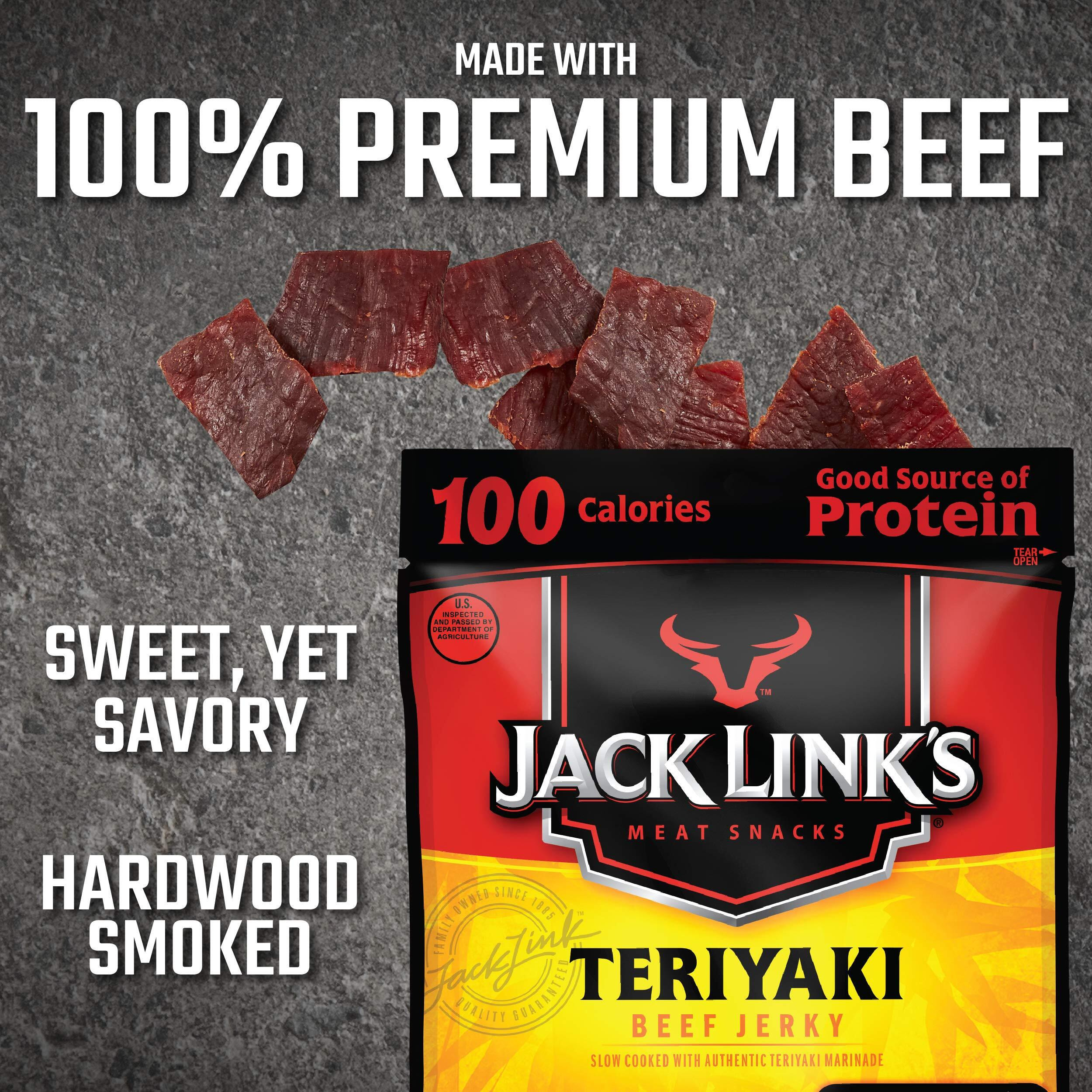 Jack Link's Beef Jerky, Teriyaki, 13G Of Protein, 1.25 Oz (10 Pack)
