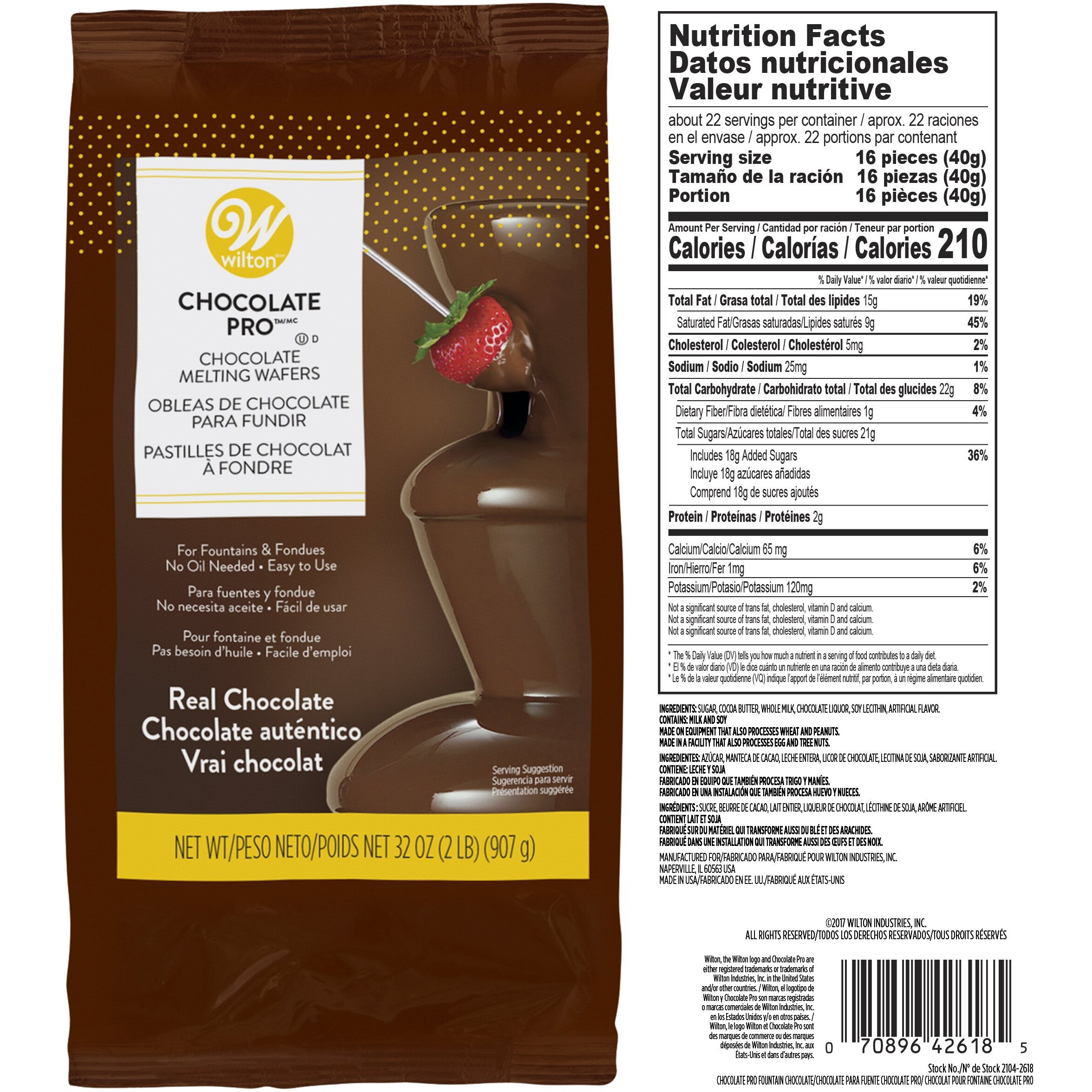 Wilton Chocolate Pro Fountain Fondue Chocolate - Chocolate For Fountain