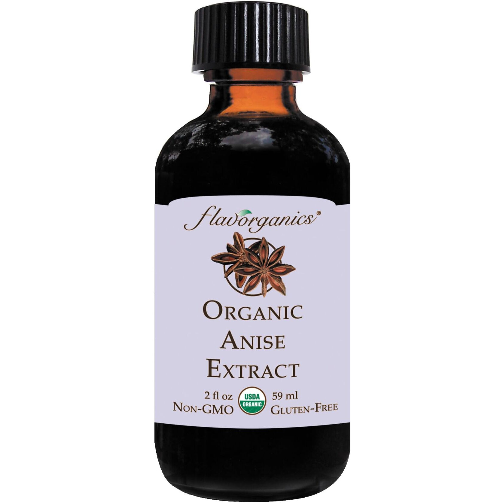Flavorganics Organic Anise Extract, 2 Ounce Bottle