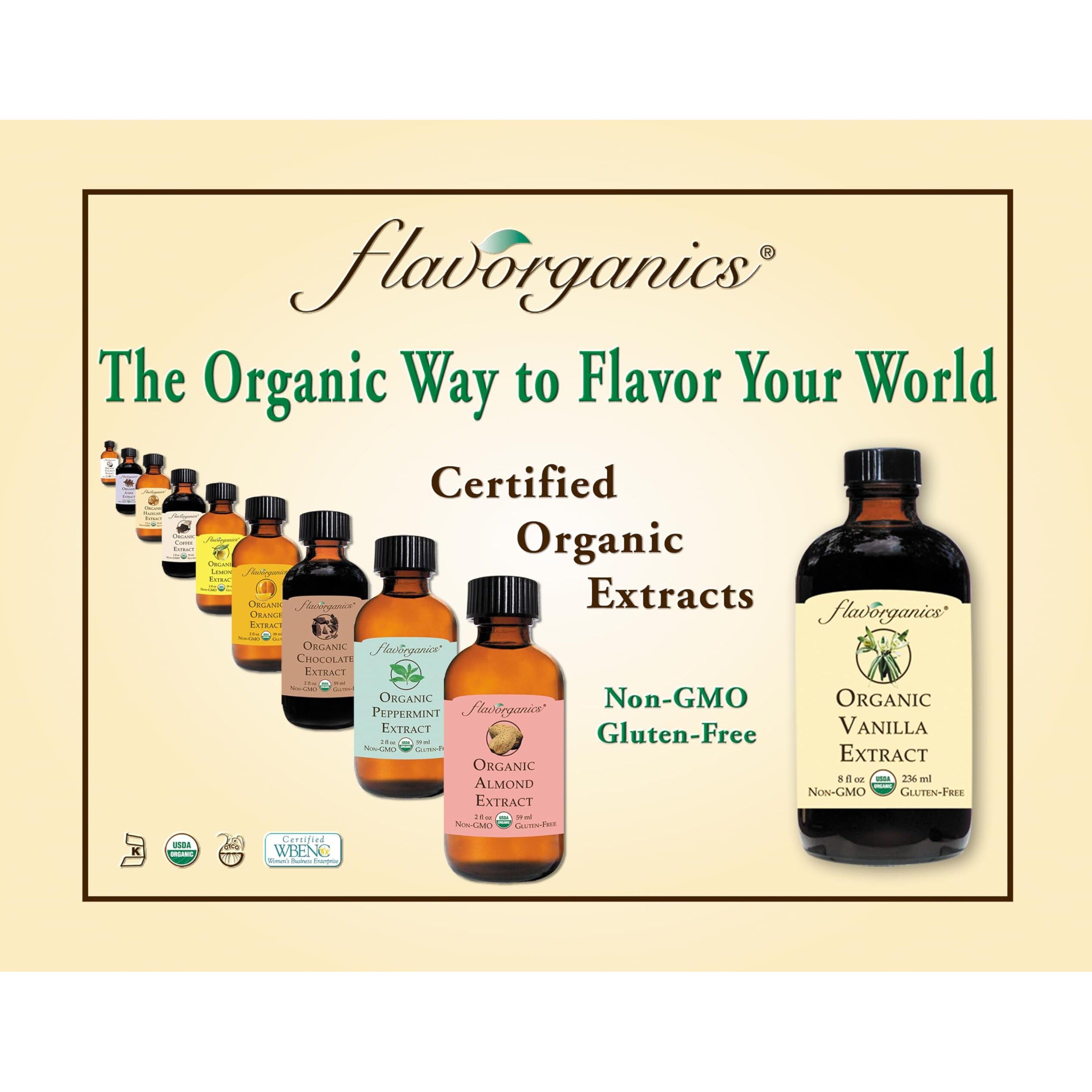 Flavorganics Organic Anise Extract, 2 Ounce Bottle