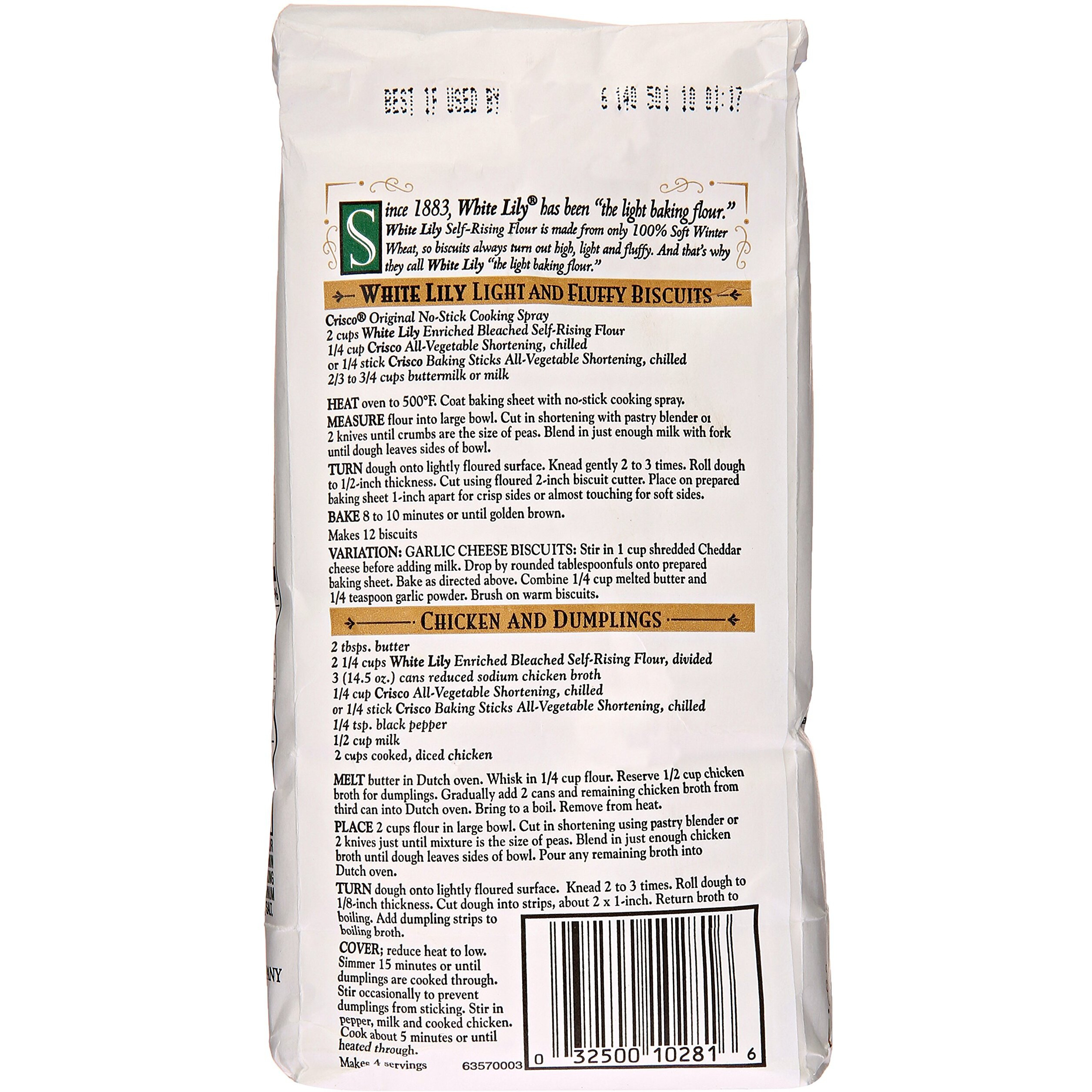 White Lily Self-Rising Bleached Enriched Pre-Sifted Flour, 32 Ounce