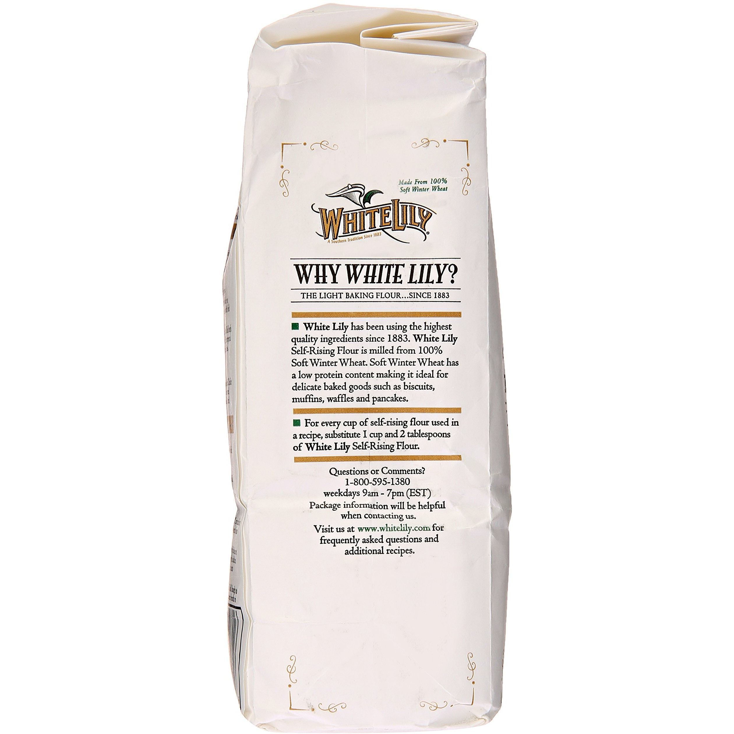 White Lily Self-Rising Bleached Enriched Pre-Sifted Flour, 32 Ounce