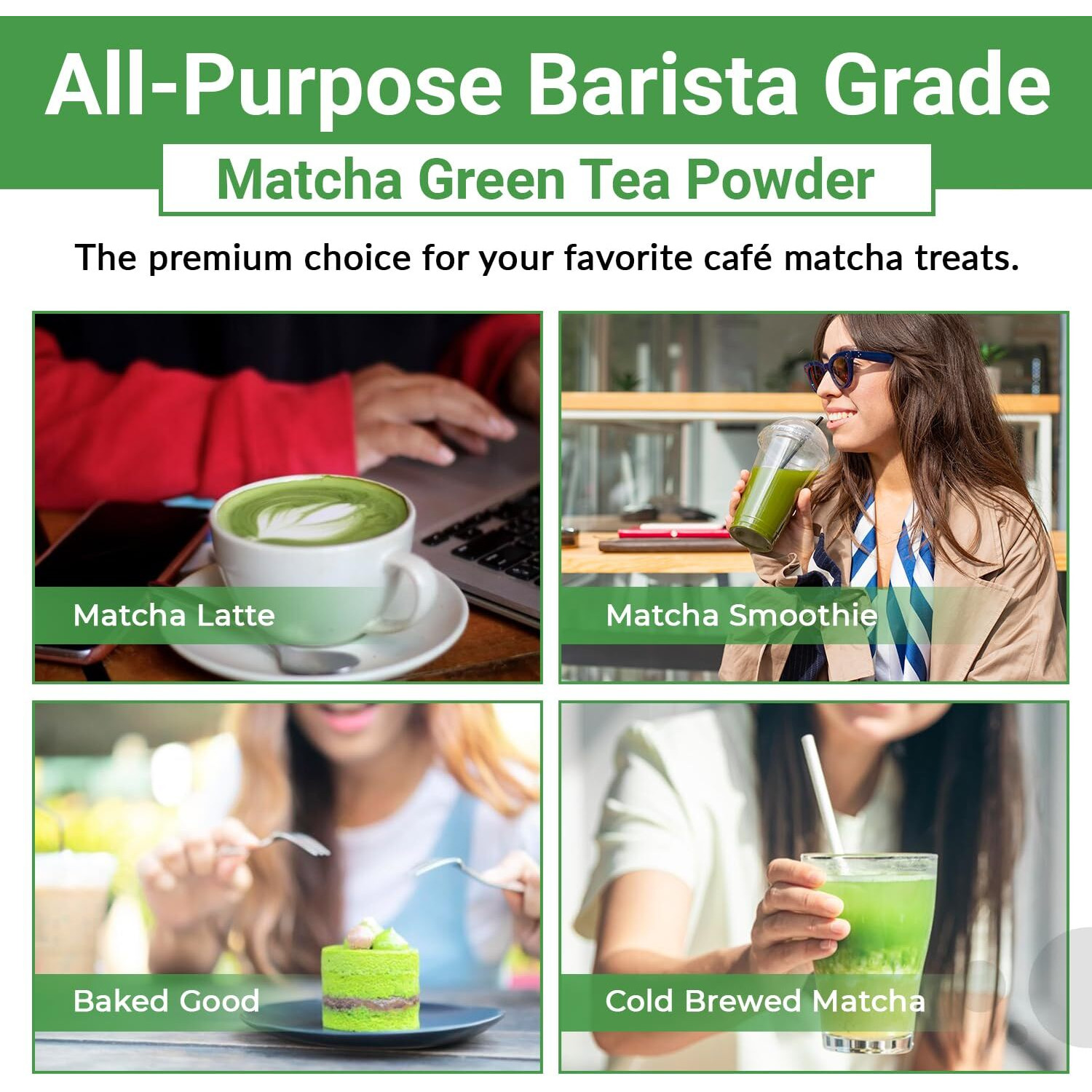 Matcha Moon Daily Zen Organic Matcha Green Tea Powder - All-Purpose Cafe Grade, Bursting With Antioxidants & L-Theanine - From Uji, Kyoto Japan - 100G Value Tin