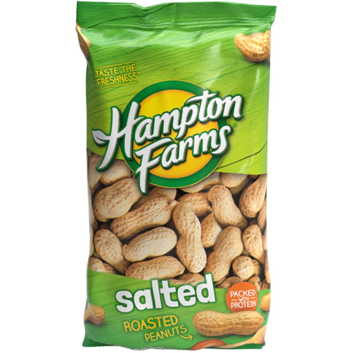 Hampton Farms - Usa Grown All-Natural - Fancy Roasted In-Shell Salted Peanuts - 10 Oz. Bag