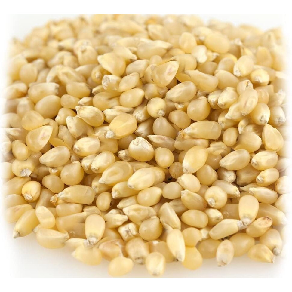 3.9 Lb White Virtually Hulless (Less Hulls) Popcorn Kernels  Resealable Bag  Usa Grown  Non-Gmo, Vegan, Kosher  Great For Movie Night  Intl Pop