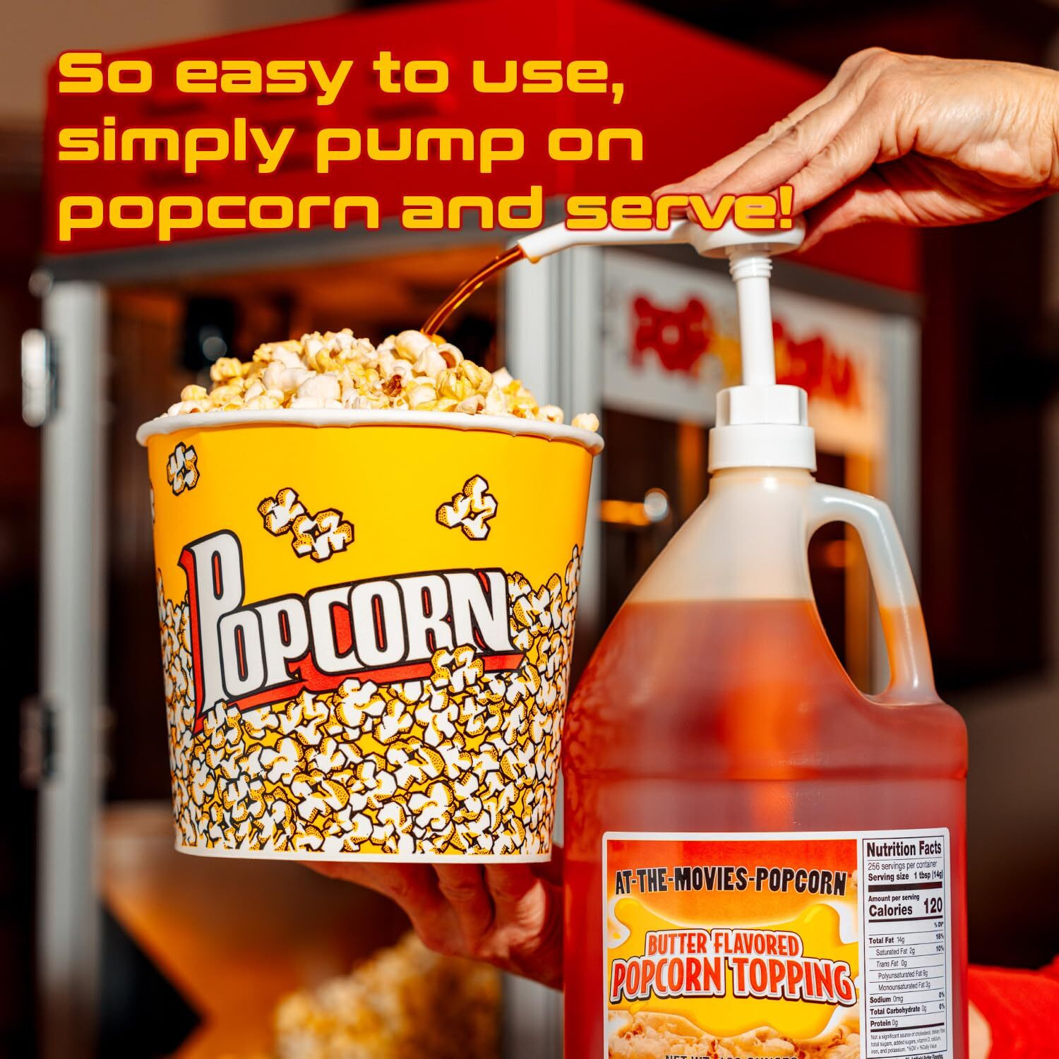 Buttery Flavor Popcorn Topping (Gallon W/Pump)