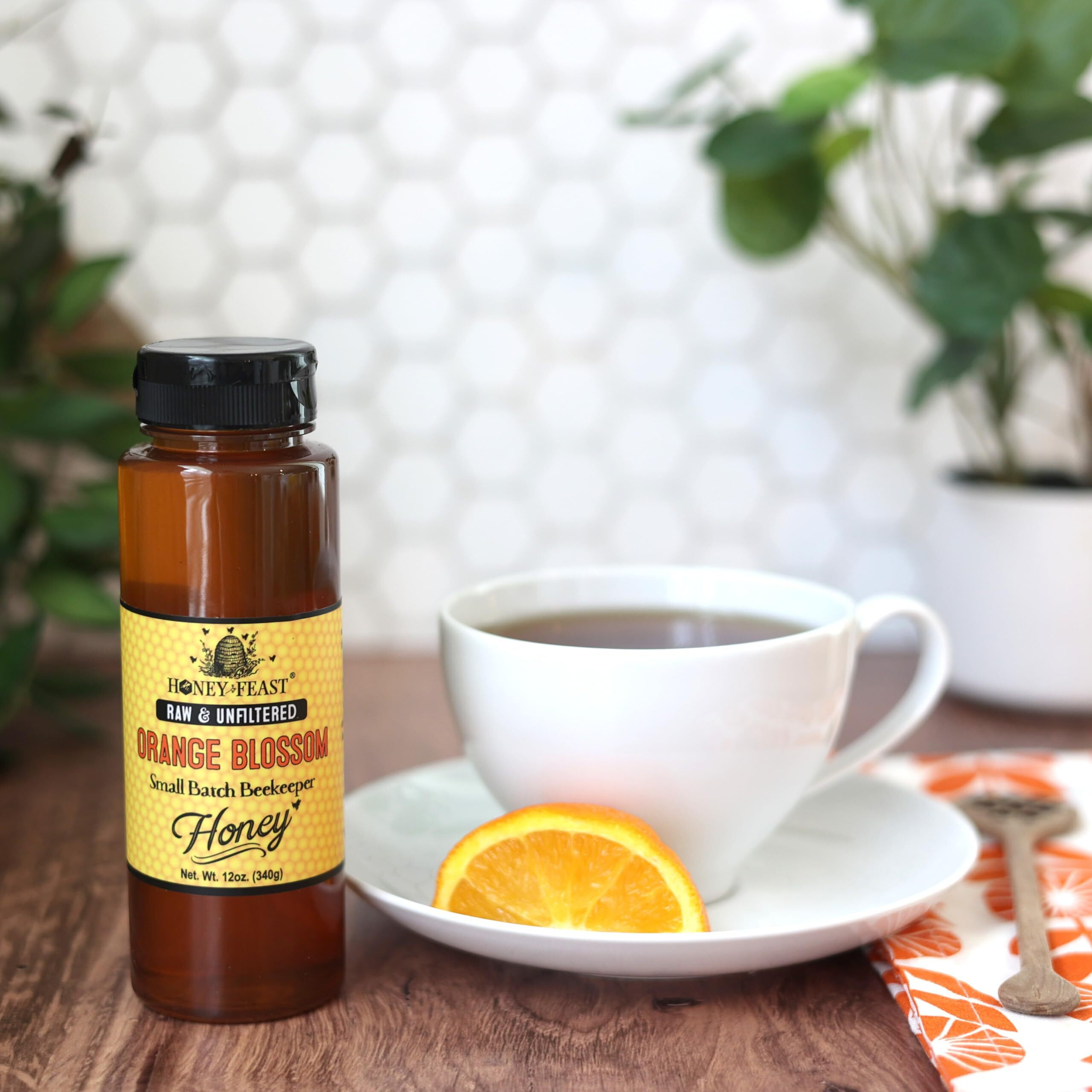 Honey Feast Orange Blossom Honey, 12 Oz