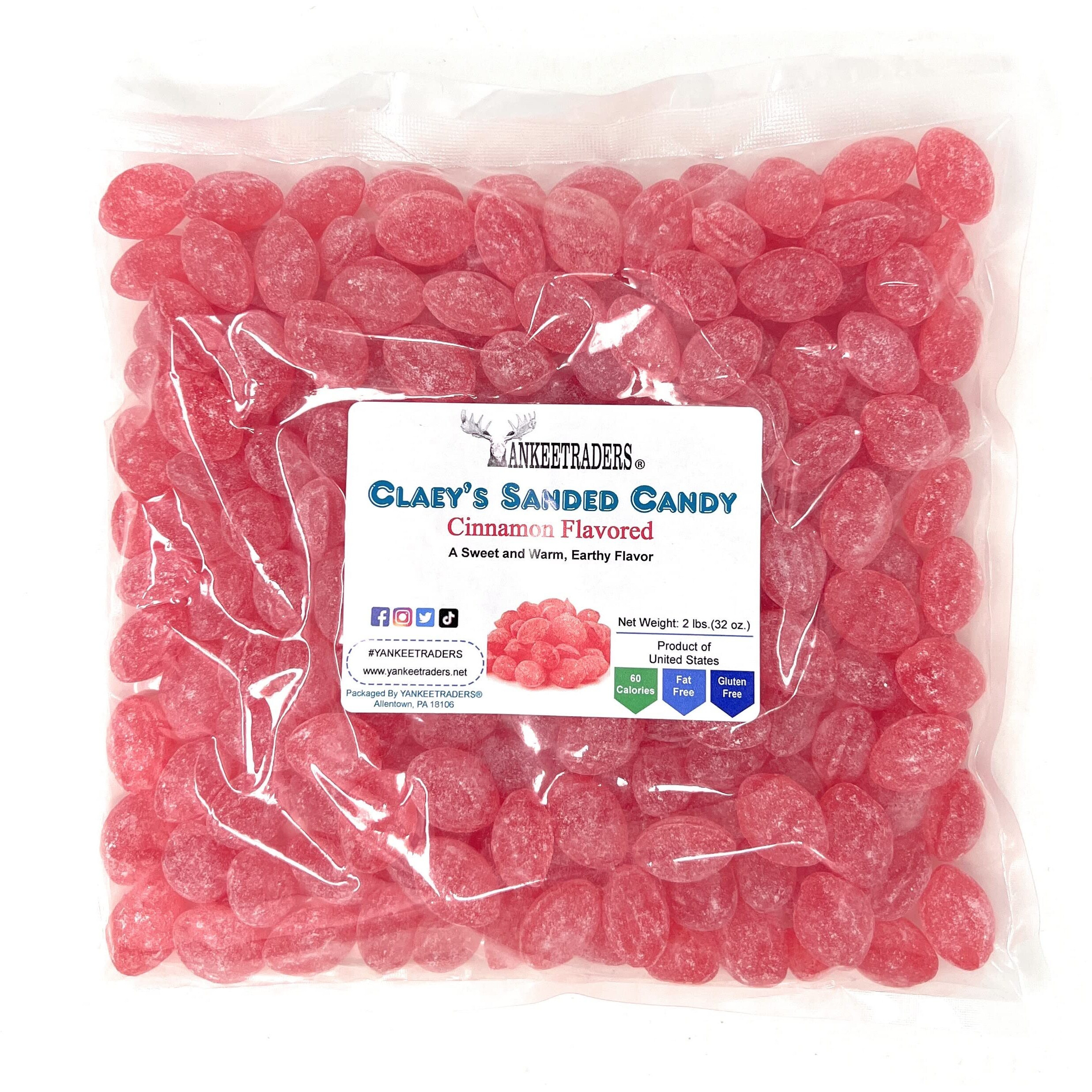 Claeys Sanded Candy Drops, Cinnamon, 2 Pound