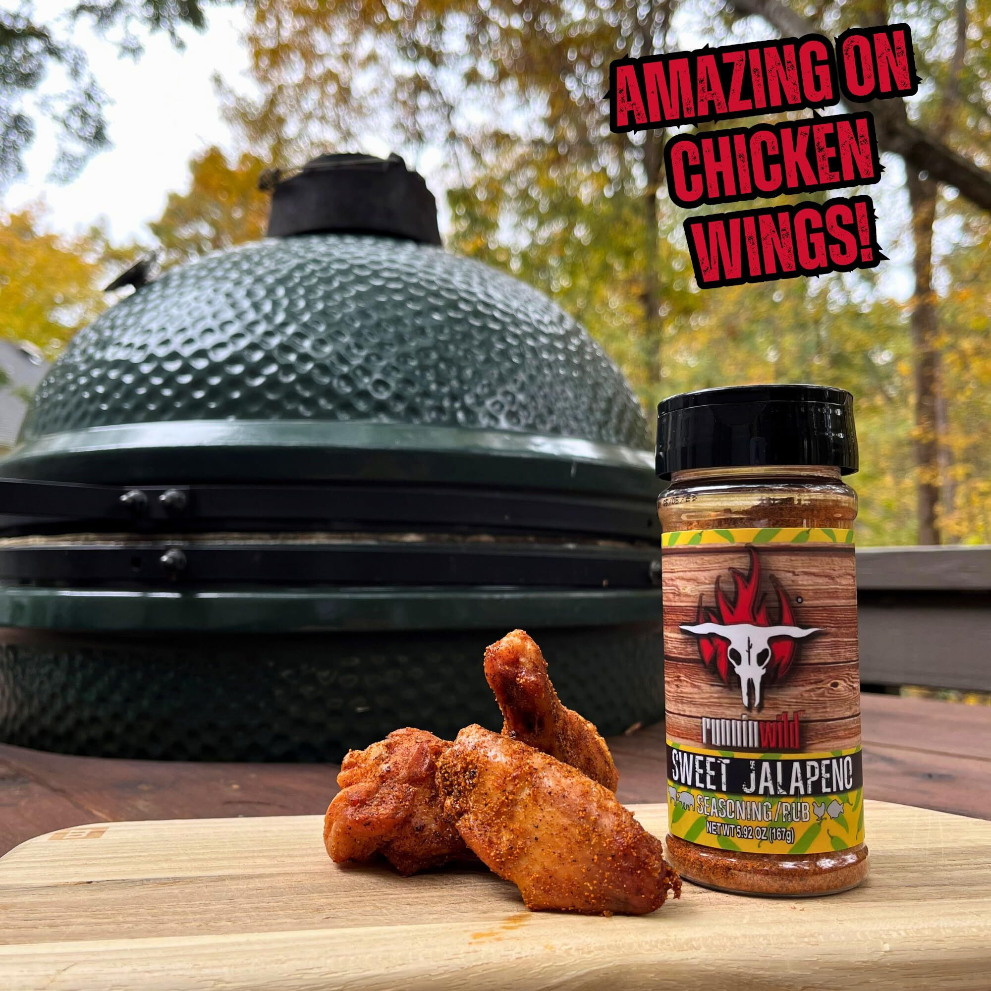 Sweet Jalapeno Seasoning | Premium Sweet And Spicy Rub | Sweet Heat Rub For Beef, Pork, Chicken, And Fish | Incredible Fajita Seasoning And Rib Rub | Runnin Wild Foods, 5.9 Oz