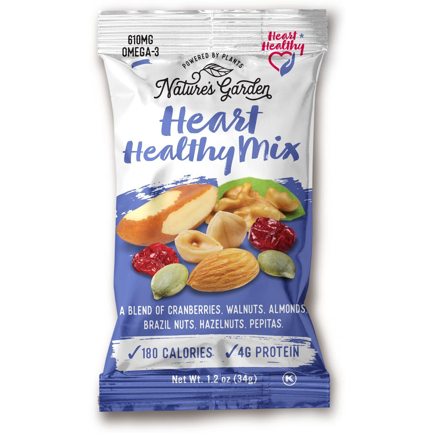 Nature's Garden Healthy Trail Mix Snack Pack - | Premium Nuts And Seeds | Delicious Healthy Trail Mix Snack - Food Allergy Free, 48 Individual Bags Net Wt 57.6 0Z