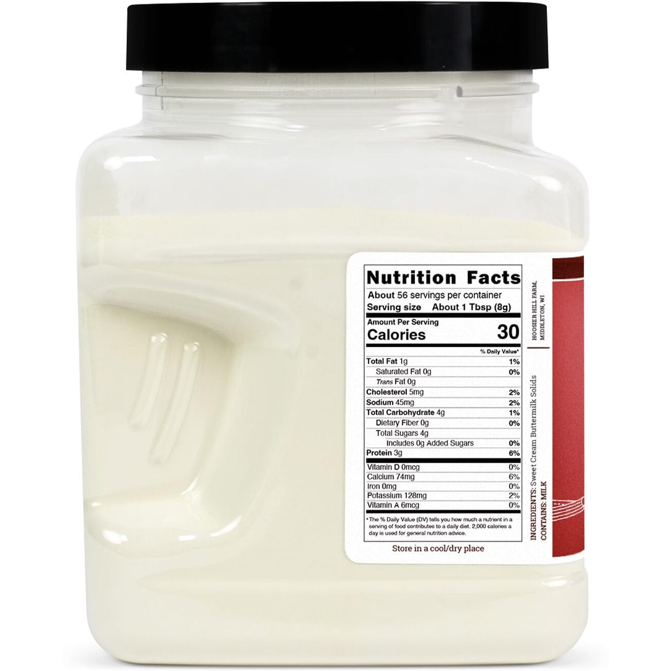 Hoosier Hill Farm Buttermilk Powder, 1Lb (Pack Of 1)