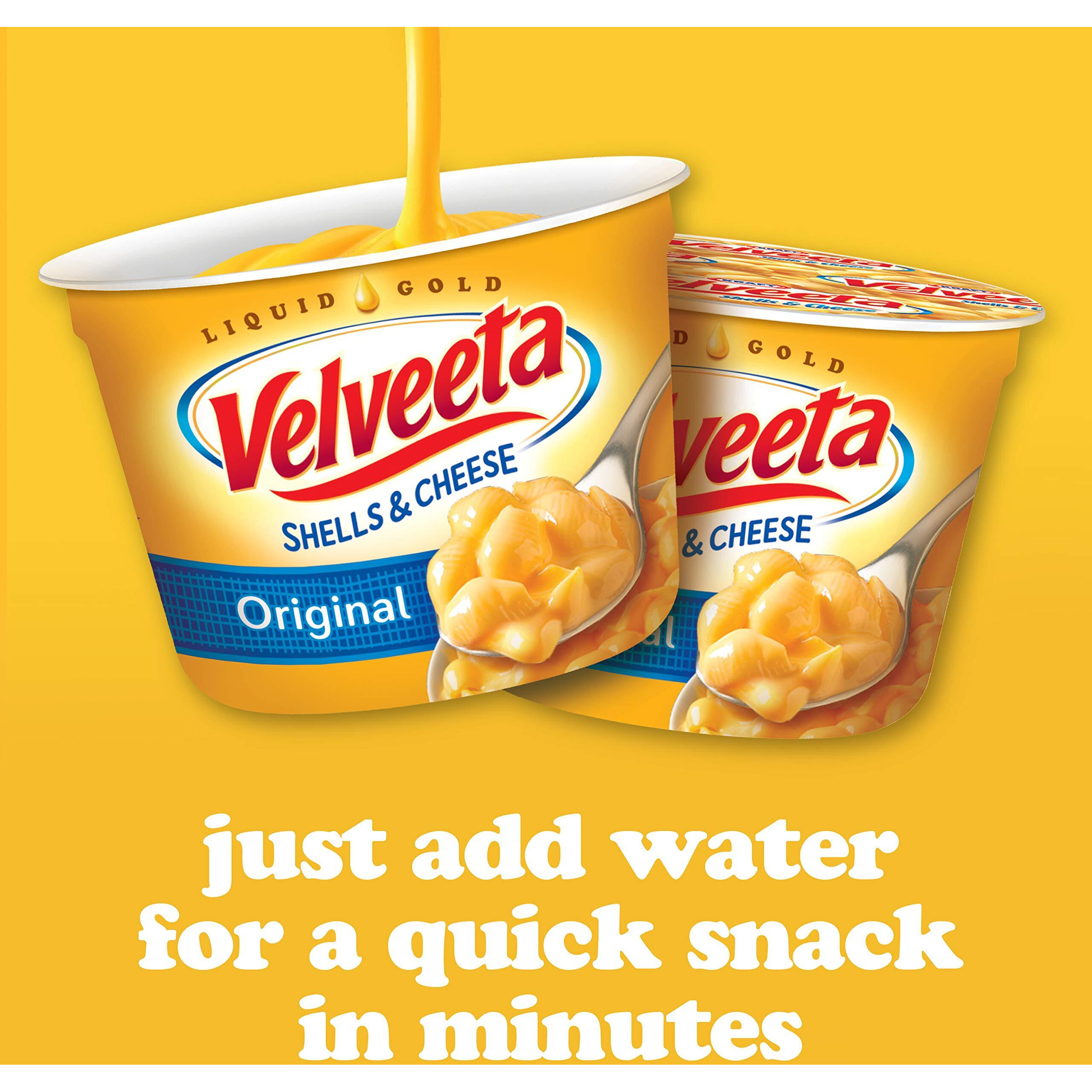Velveeta Original Easy Mac Shells And Cheese (4 Microwaveable Cups)