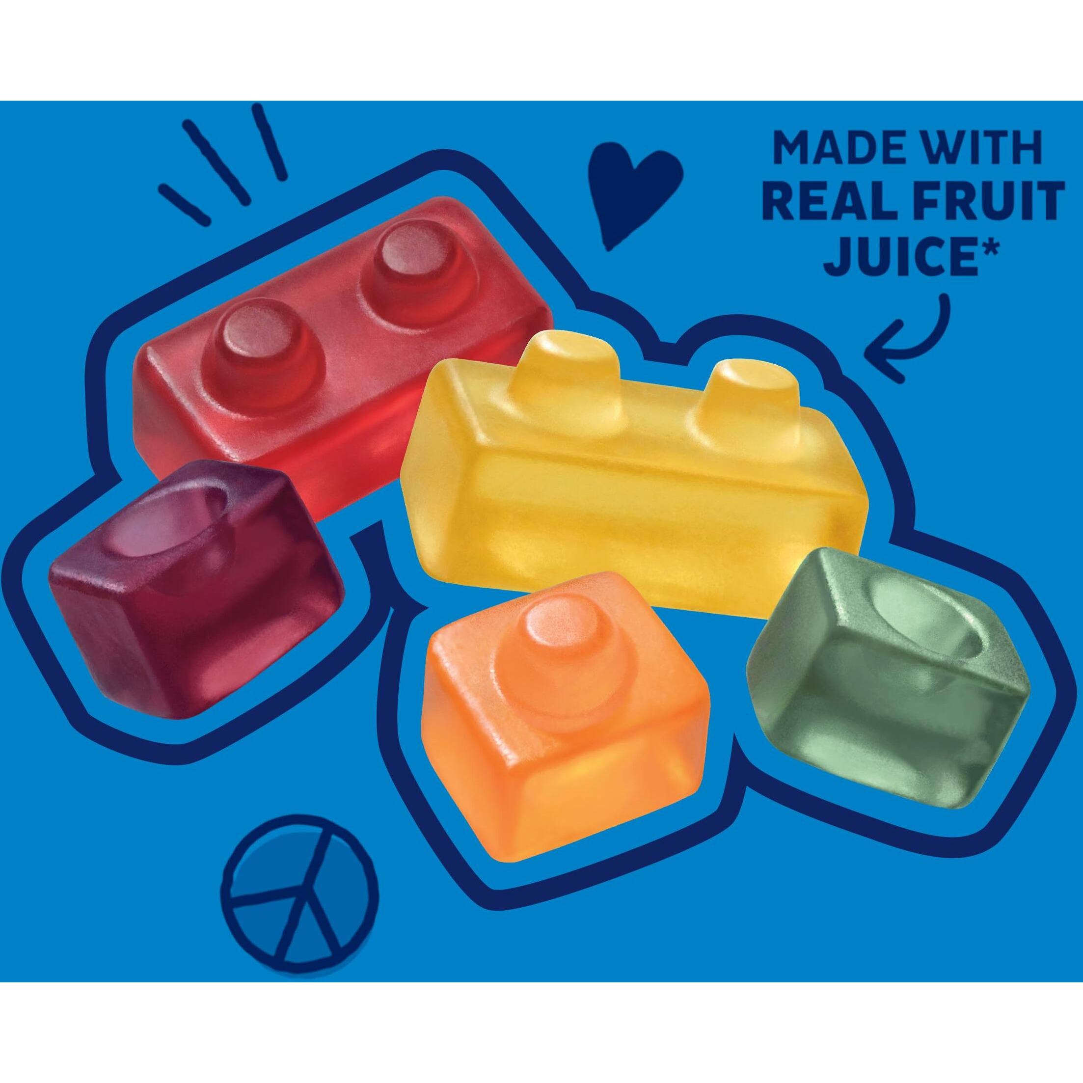 Annie's Organic Building Blocks Fruit Flavored Snacks, Assorted Fruit Flavors, Gluten Free, 22 Pouches, 15.4 Oz.