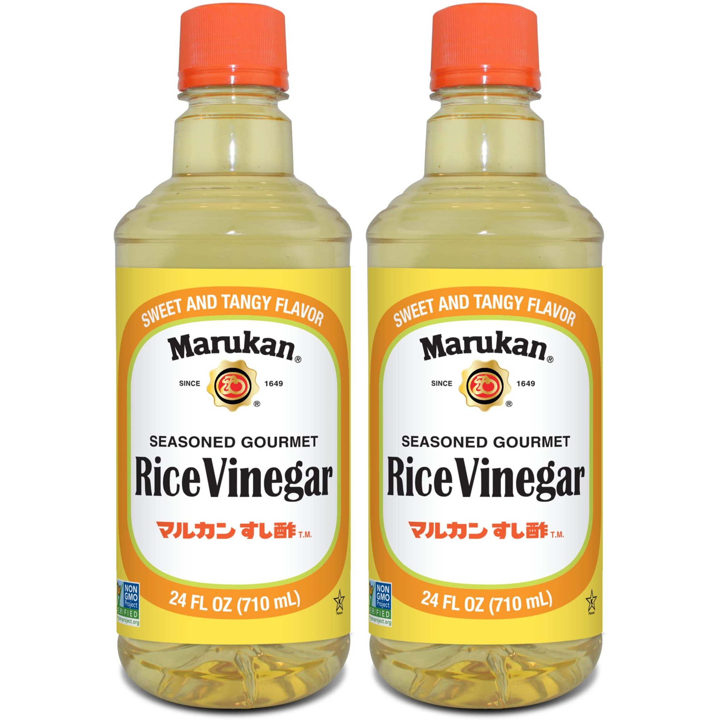 Marukan Seasoned Gourmet Rice Vinegar, 24 Ounce Pet Bottle (Pack Of 2)