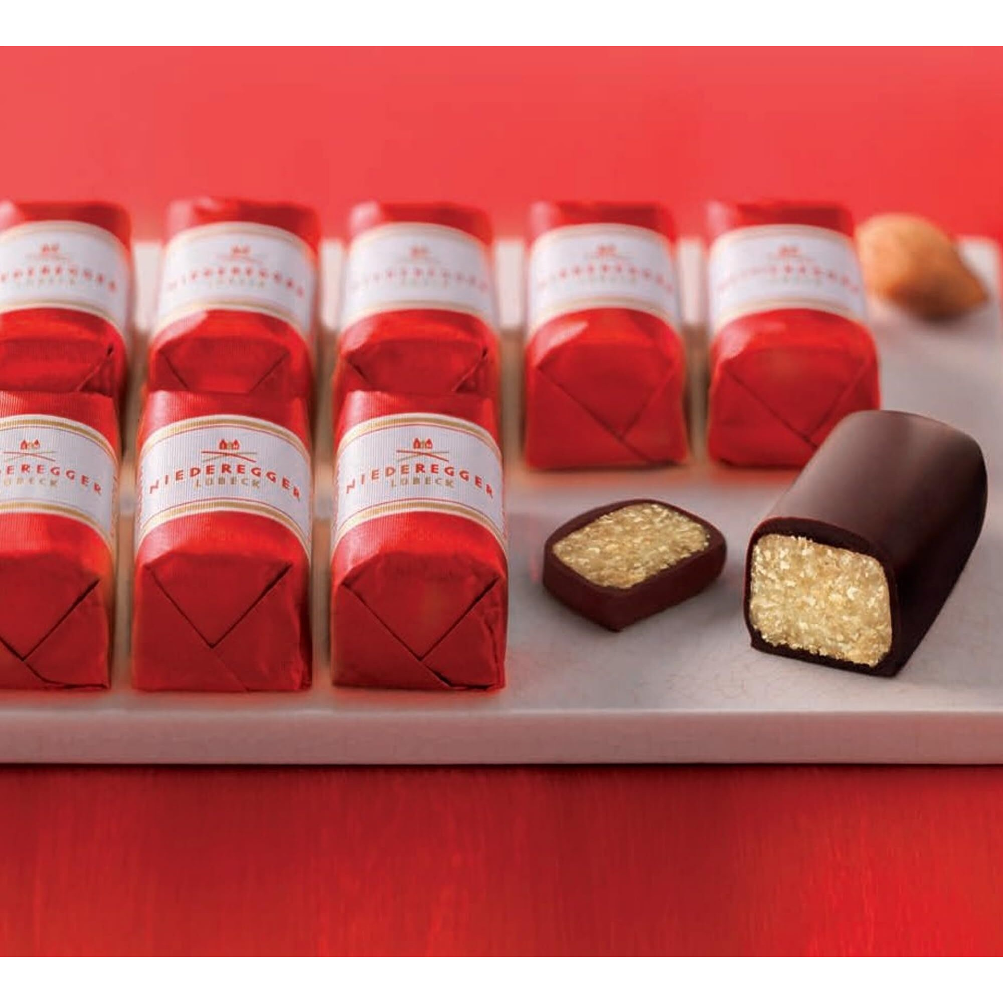 Niederegger Classic Loaves - Pure Marzipan Covered In Crisp & Dark Chocolate - 300G / 10.5Oz | 24 Pieces Per Box | Premium, Handcrafted, Authentic | Made In Germany Since 1806 | Kosher