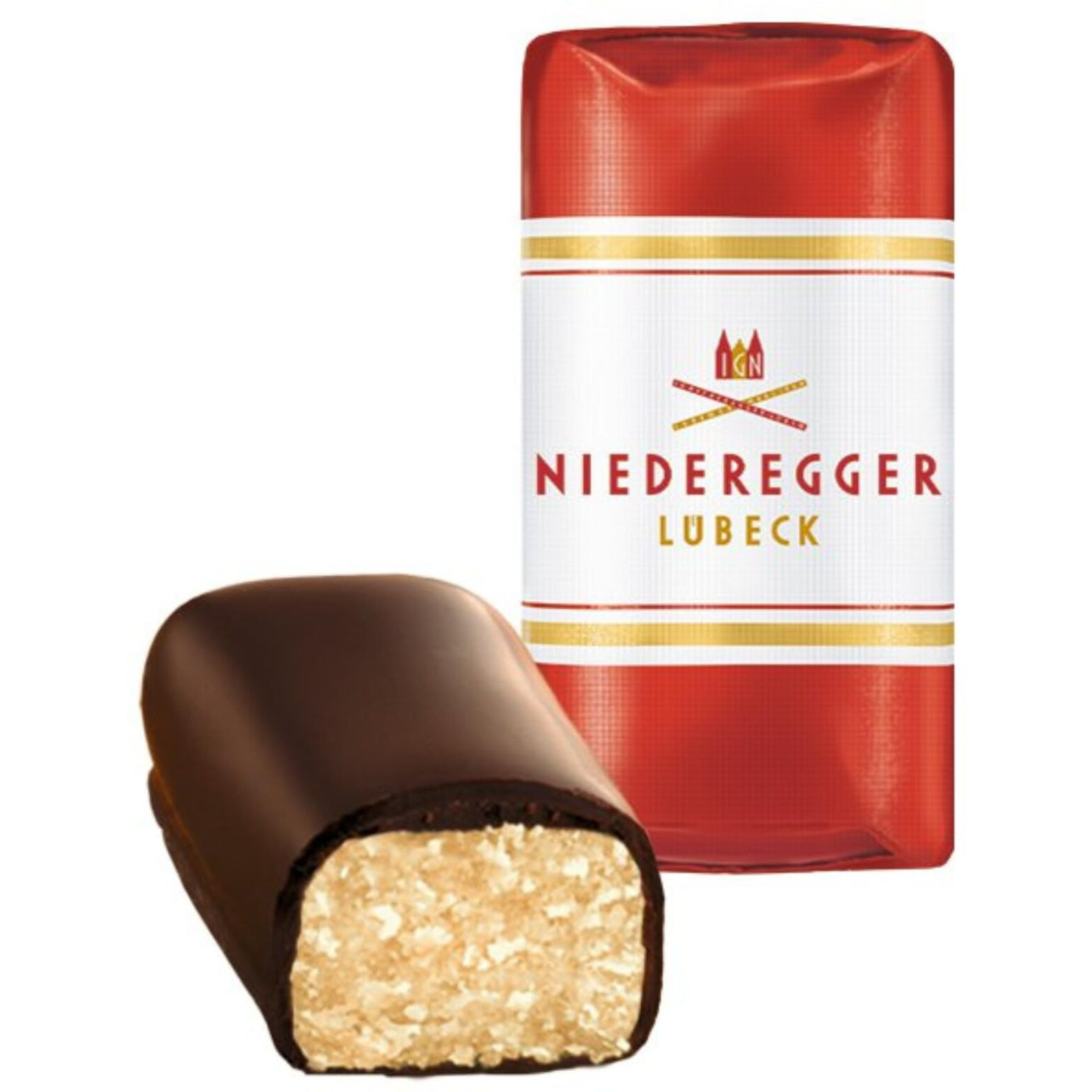 Niederegger Classic Loaves - Pure Marzipan Covered In Crisp & Dark Chocolate - 300G / 10.5Oz | 24 Pieces Per Box | Premium, Handcrafted, Authentic | Made In Germany Since 1806 | Kosher