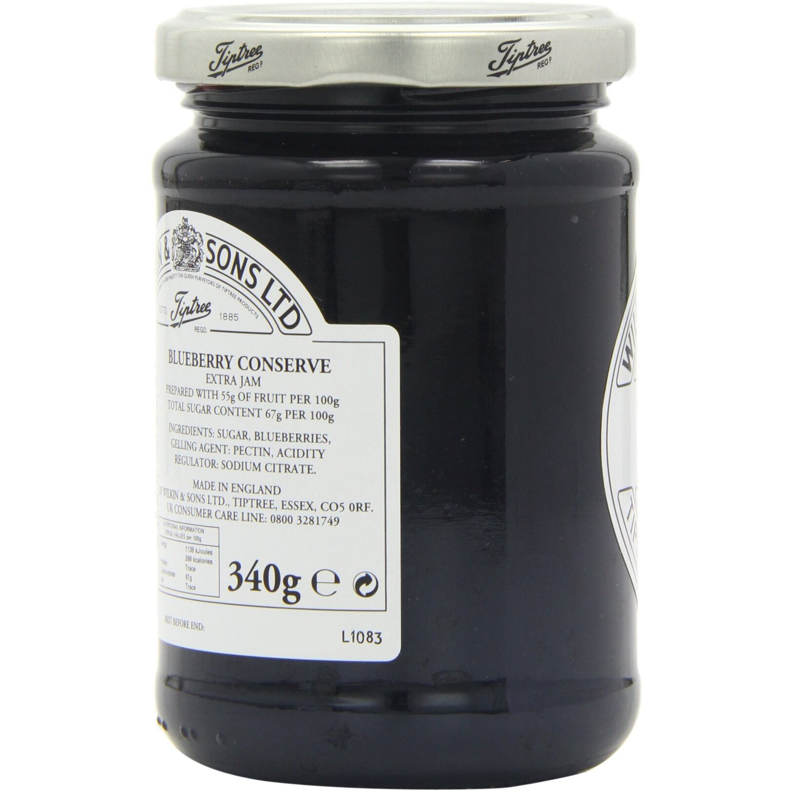 Tiptree Wild Blueberry Preserve, 12 Ounce Jars (Pack Of 6)