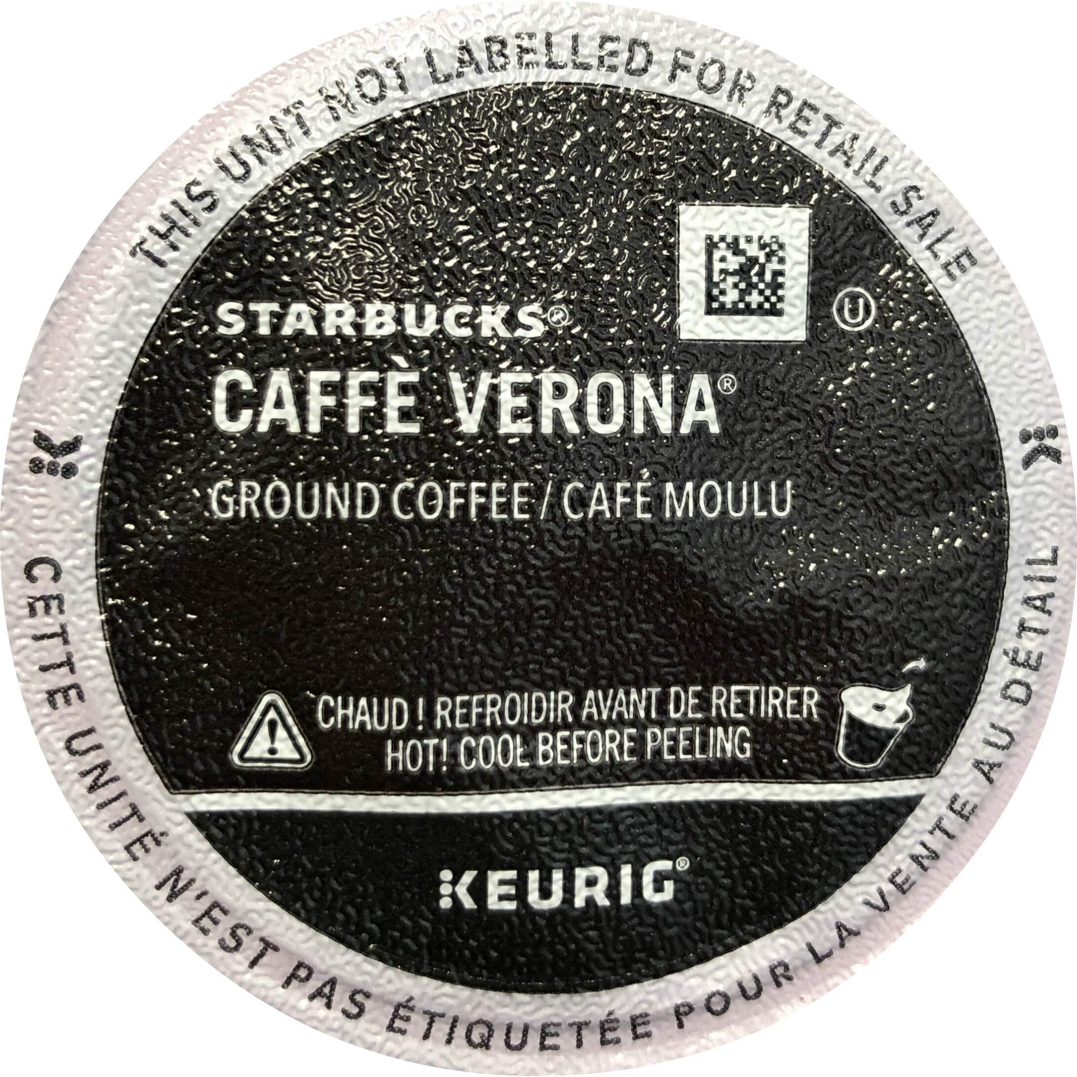 Starbucks Caffe Verona Dark, K-Cup For Keurig Brewers, 96 Count