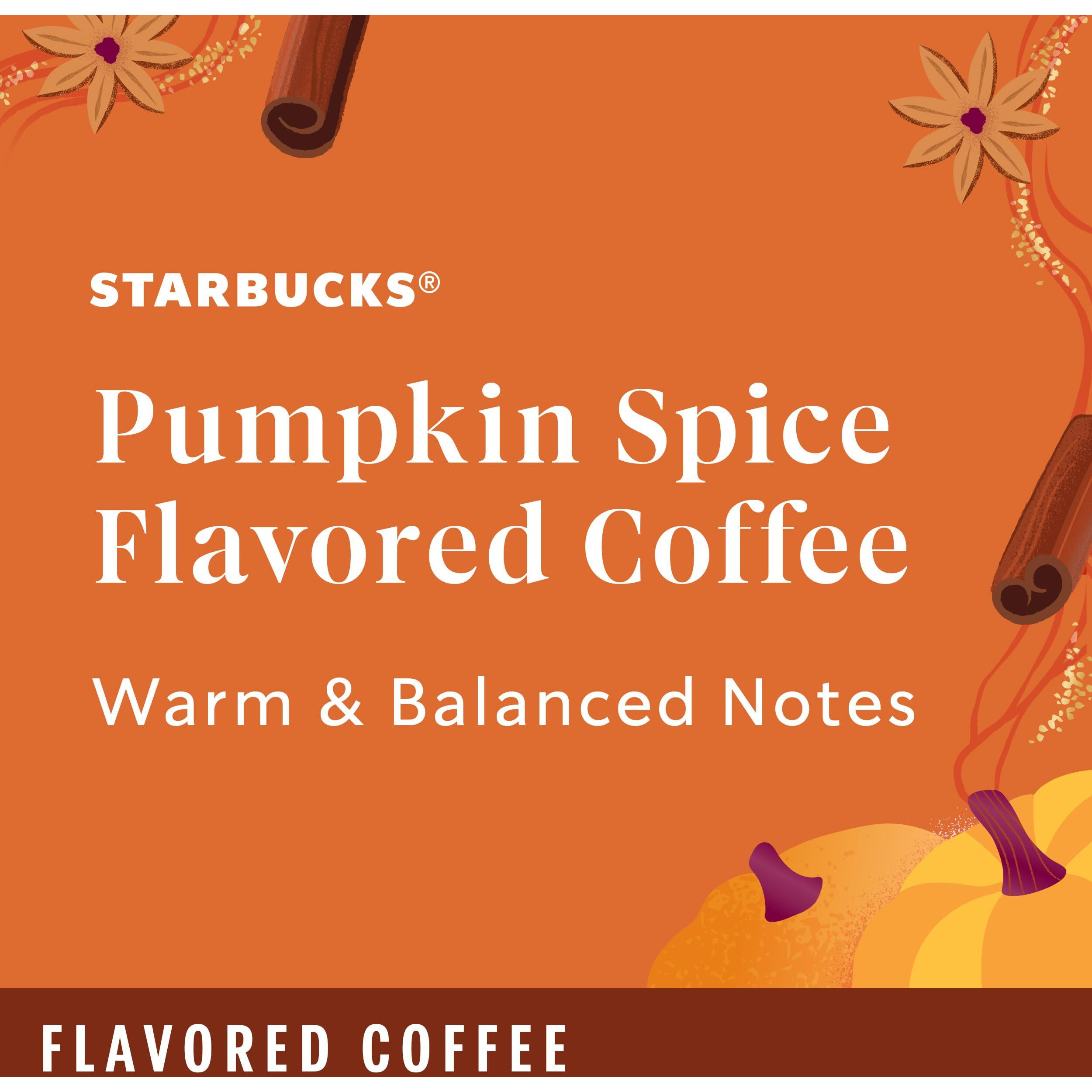 Starbucks K-Cup Coffee Pods, Pumpkin Spice Naturally Flavored Coffee For Keurig Coffee Makers, 100% Arabica, Limited Edition, 1 Box (10 Pods)