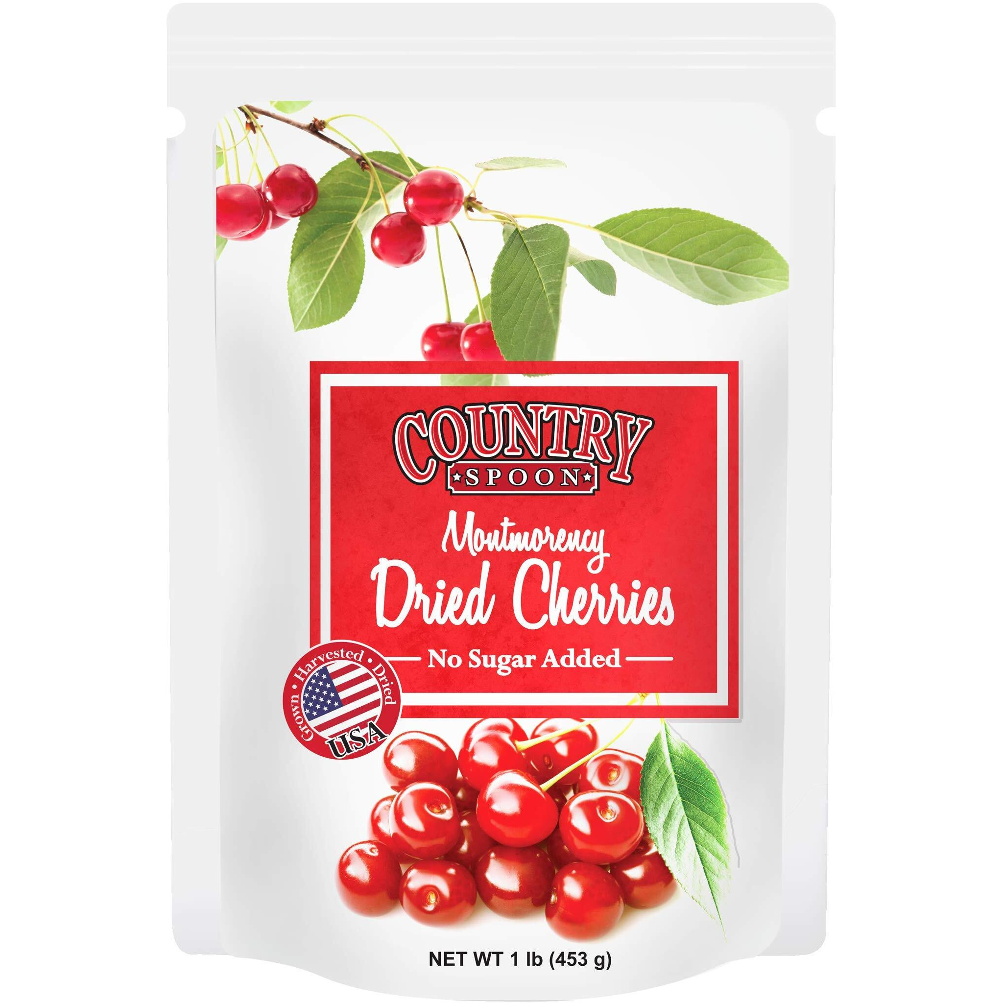 Country Spoon No Sugar Added Dried Tart Montmorency Cherries, 1 Pound