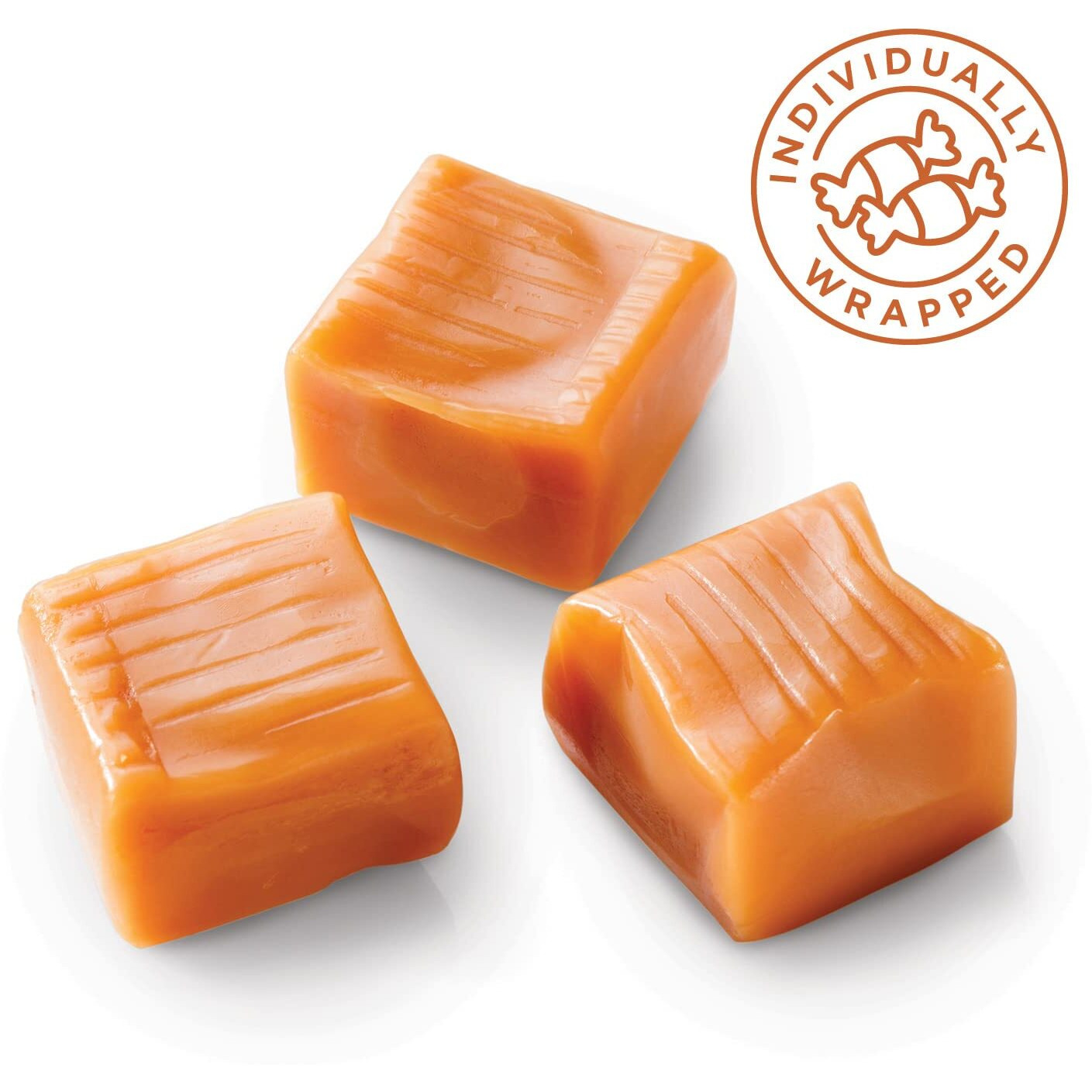 Caramel Cubes Candy, Soft Creamy Squares, Bulk Pack 5 Pounds