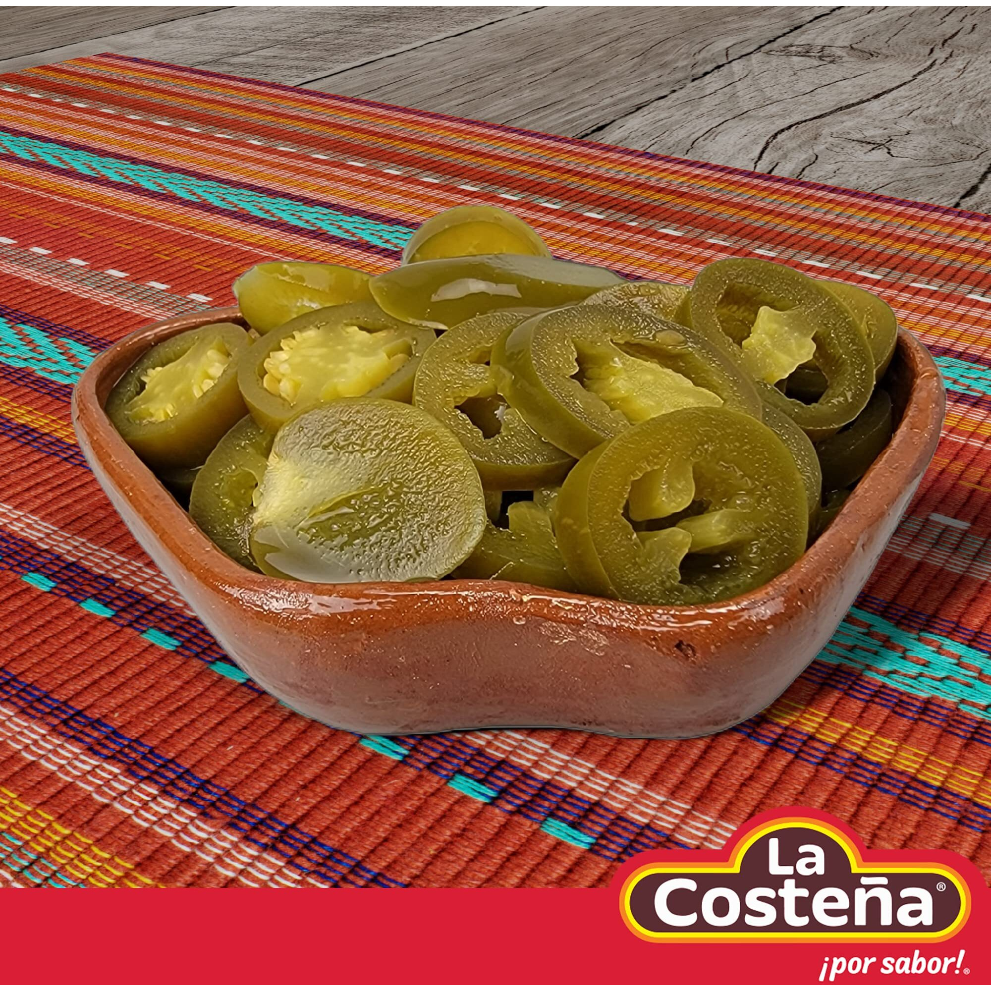 La Costea Sliced Nacho Jalapeno Peppers - Pickled Jalapenos - Jalapeno Pepper - Hot Peppers - Mexican Food, Guacamole, Spicy Nacho & Taco Toppings, Enchiladas & Salsa - 12Oz, 12 Pack Canned Jalapenos