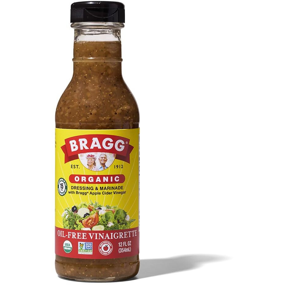 Bragg Organic Oil-Free Vinaigrette Salad Dressing And Marinade - 12 Fl Oz - Gluten-Free Dressing With Bragg Apple Cider Vinegar