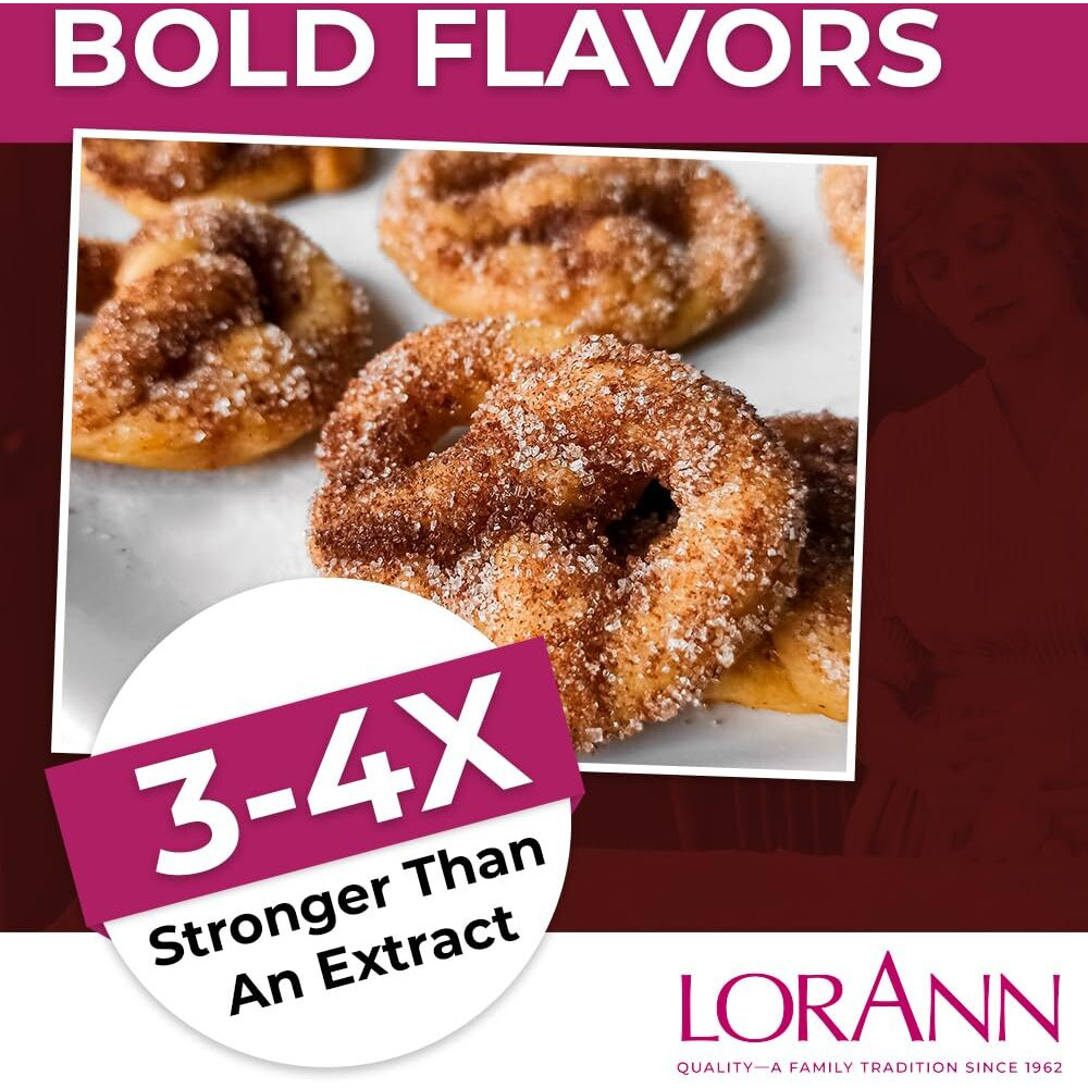 Lorann Oils Super Strength Flavoring - Used For Candy Making, Flavoring Extracts, Baking, Hard Candy, And Flavor Oils - Bold, Natural Flavors 4X Stronger Than Extracts - Cinnamon Oil, 1 Fl Oz