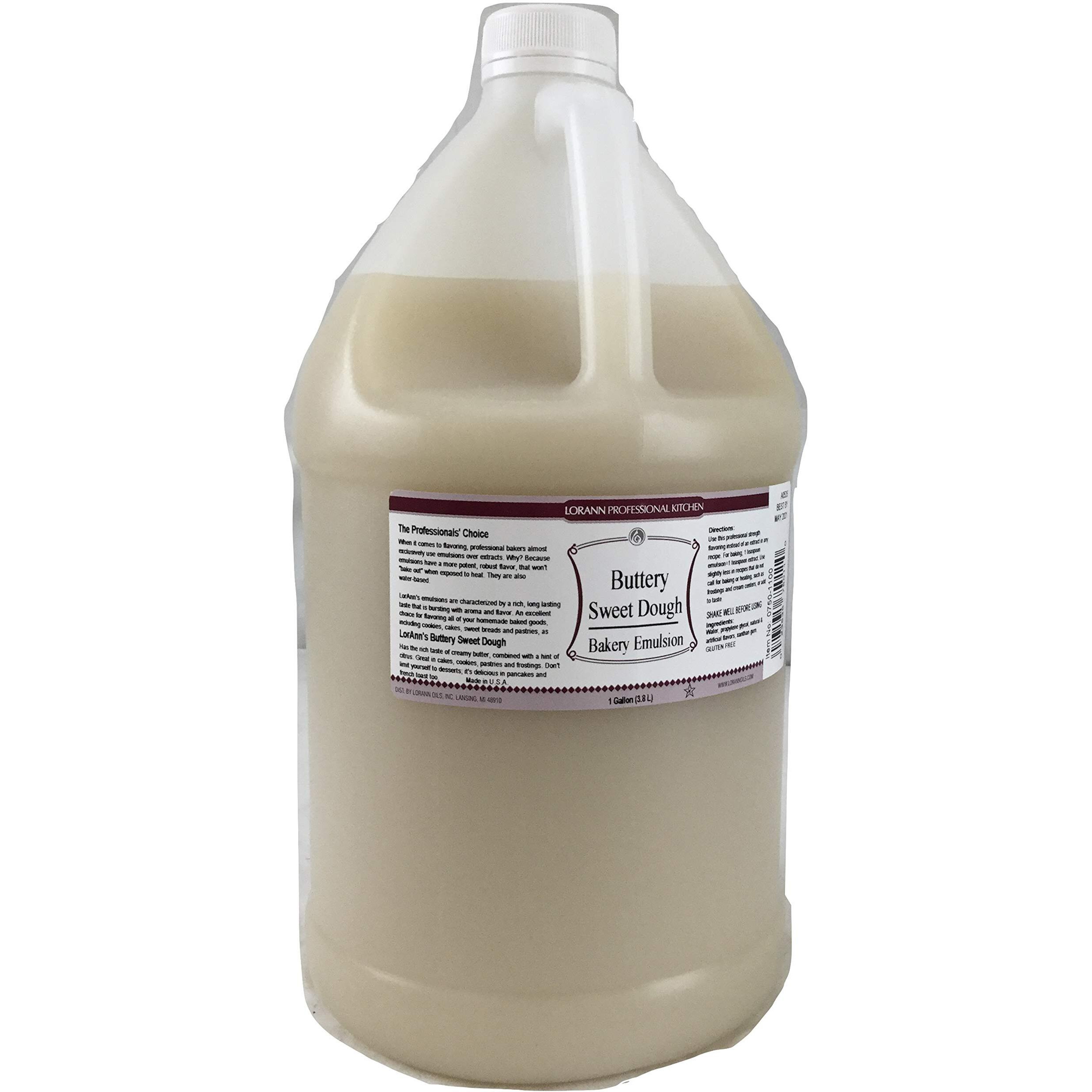 Lorann Oils Buttery Sweet Dough Bakery Emulsion Authentic Sweet Dough Taste, Ideal For Amplifying Sweet Bready Notes In Baked Goods, Gluten-Free, Keto-Friendly, Sweet Dough Flavoring Essential