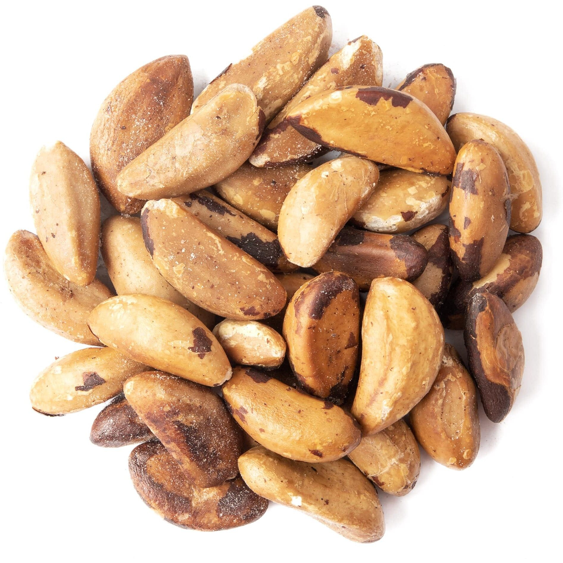Food To Live - Dry Roasted Brazil Nuts With Himalayan Salt, 8 Ounces - Oven Roasted, Lightly Salted, No Oil Added, Whole. Vegan, Kosher, Bulk.