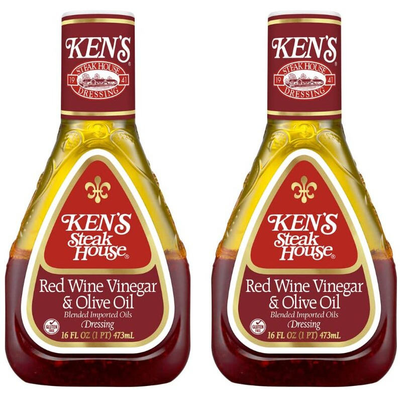 Ken's Red Wine Vinegar & Olive Oil Dressing (16 Fl Oz, Pack Of 2)