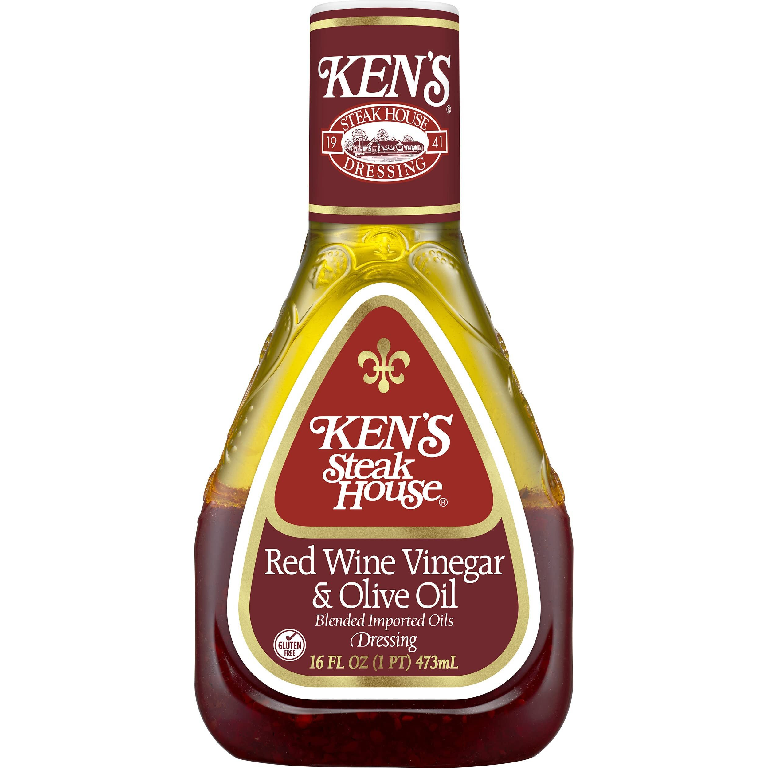 Ken's Red Wine Vinegar & Olive Oil Dressing (16 Fl Oz, Pack Of 2)