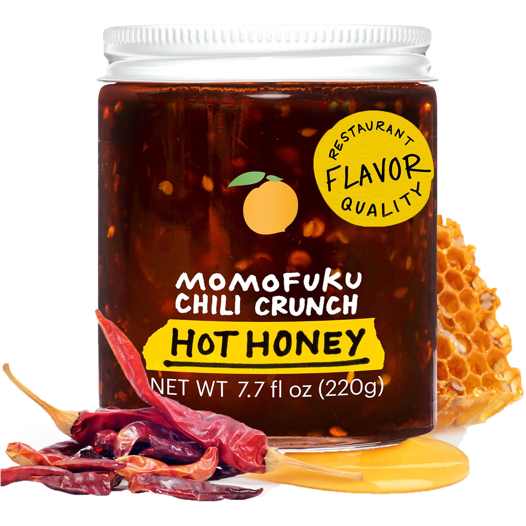 Momofuku Hot Honey Chili Crunch By David Chang 7.7 Oz, Oil With Premium Wildflower Honey, Garlic And Shallots, Chili Crisp For Cooking, As Sauce Or Topping