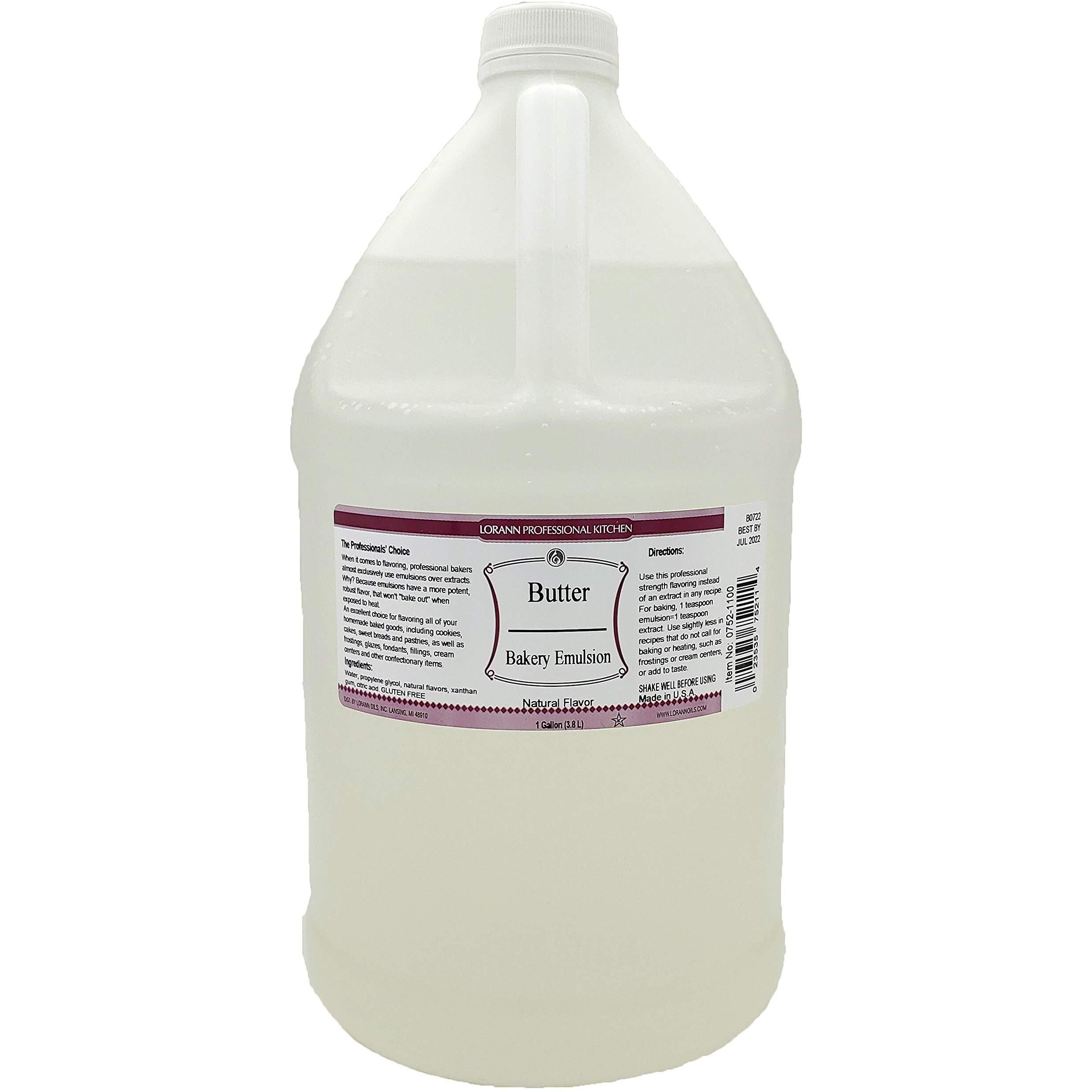 Lorann Oils Butter Bakery Emulsion True Butter Flavor, Ideal For Enhancing Rich Dairy Notes In Baked Goods, Gluten-Free, Keto-Friendly, Butter Flavoring Essential For Your Kitchen