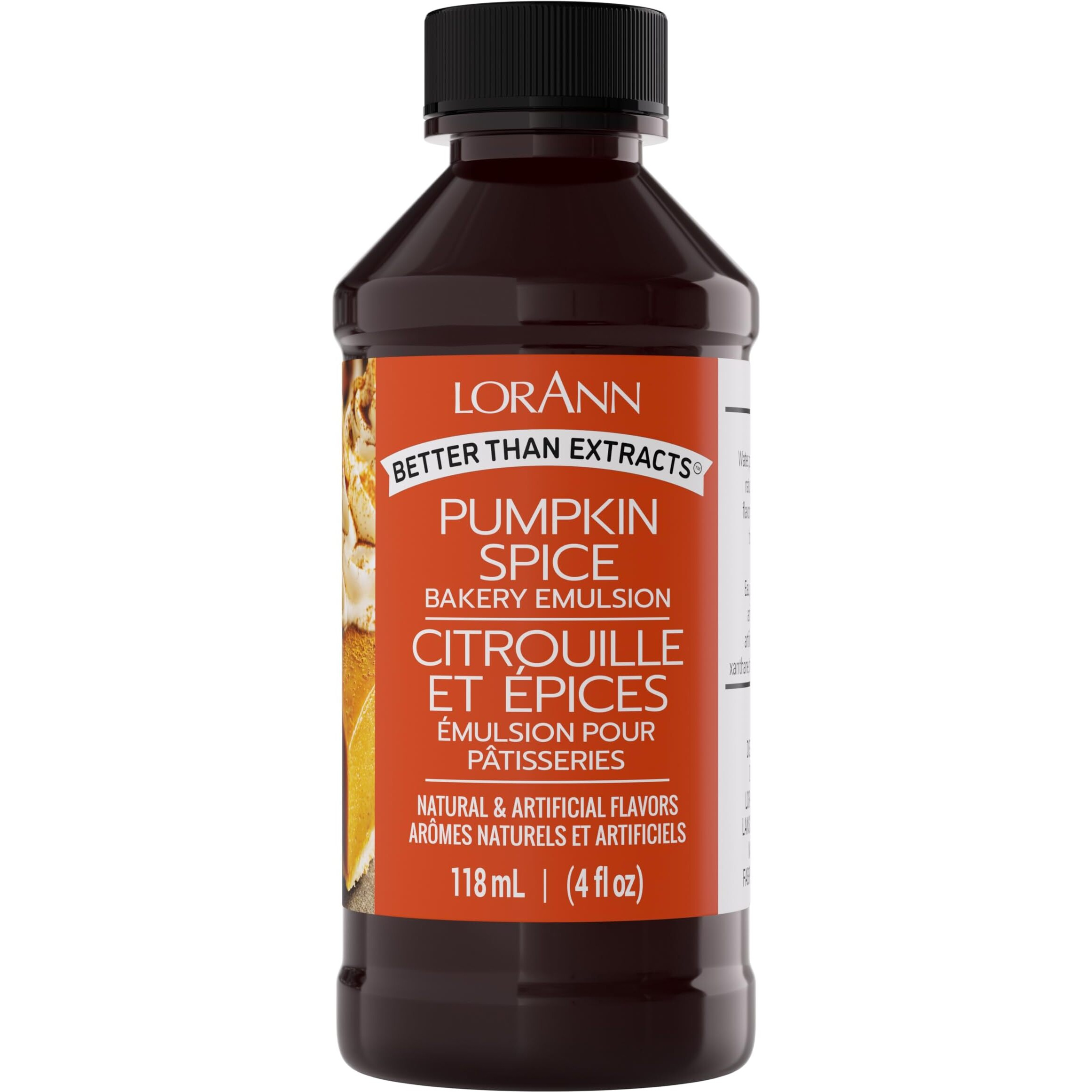 Lorann Oils Pumpkin Spice Bakery Emulsion Genuine Pumpkin Spice Blend, Perfect For Boosting Fall Flavors In Cakes, Cookies & Desserts, Gluten-Free, Keto-Friendly, Pumpkin Spice Flavoring Essential