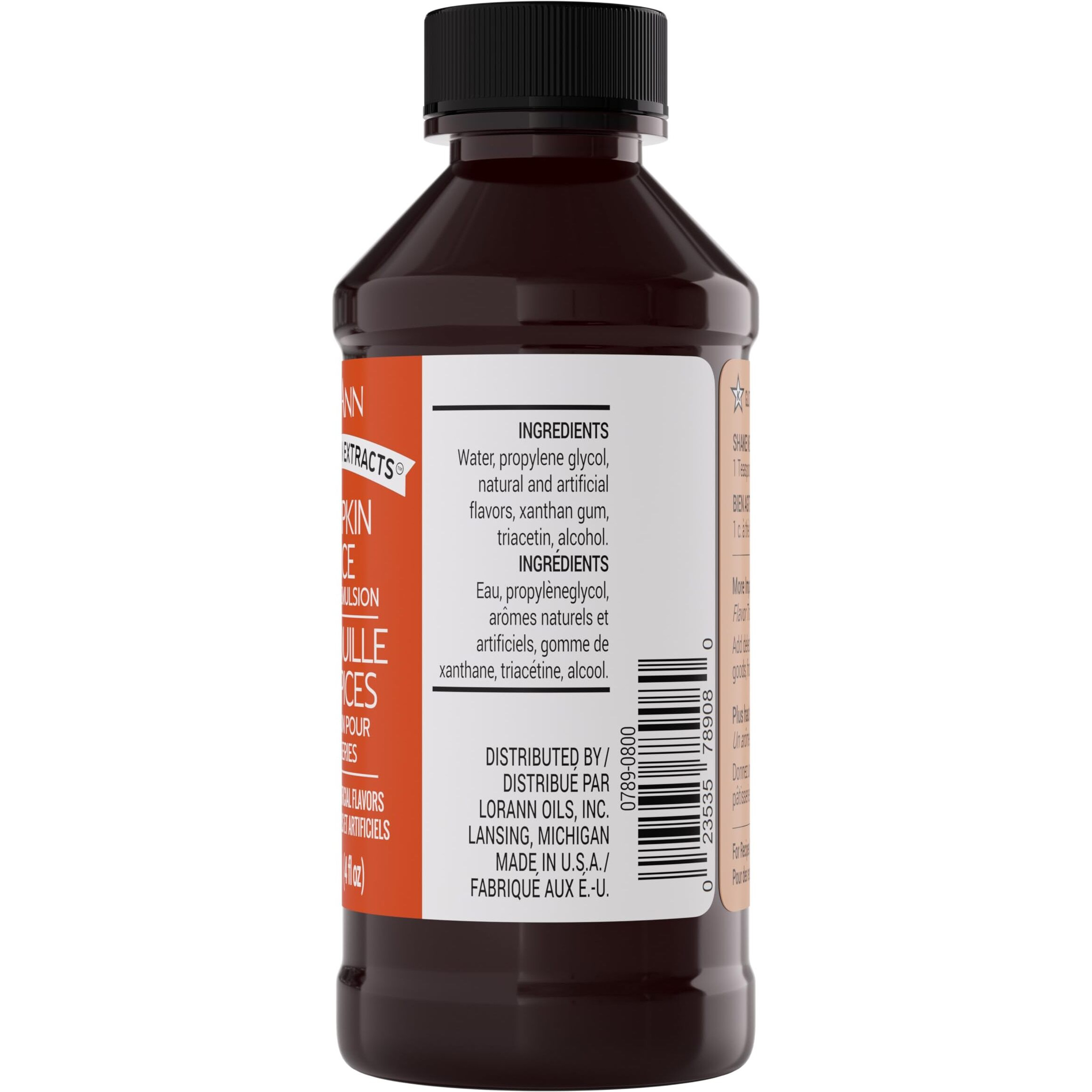 Lorann Oils Pumpkin Spice Bakery Emulsion Genuine Pumpkin Spice Blend, Perfect For Boosting Fall Flavors In Cakes, Cookies & Desserts, Gluten-Free, Keto-Friendly, Pumpkin Spice Flavoring Essential